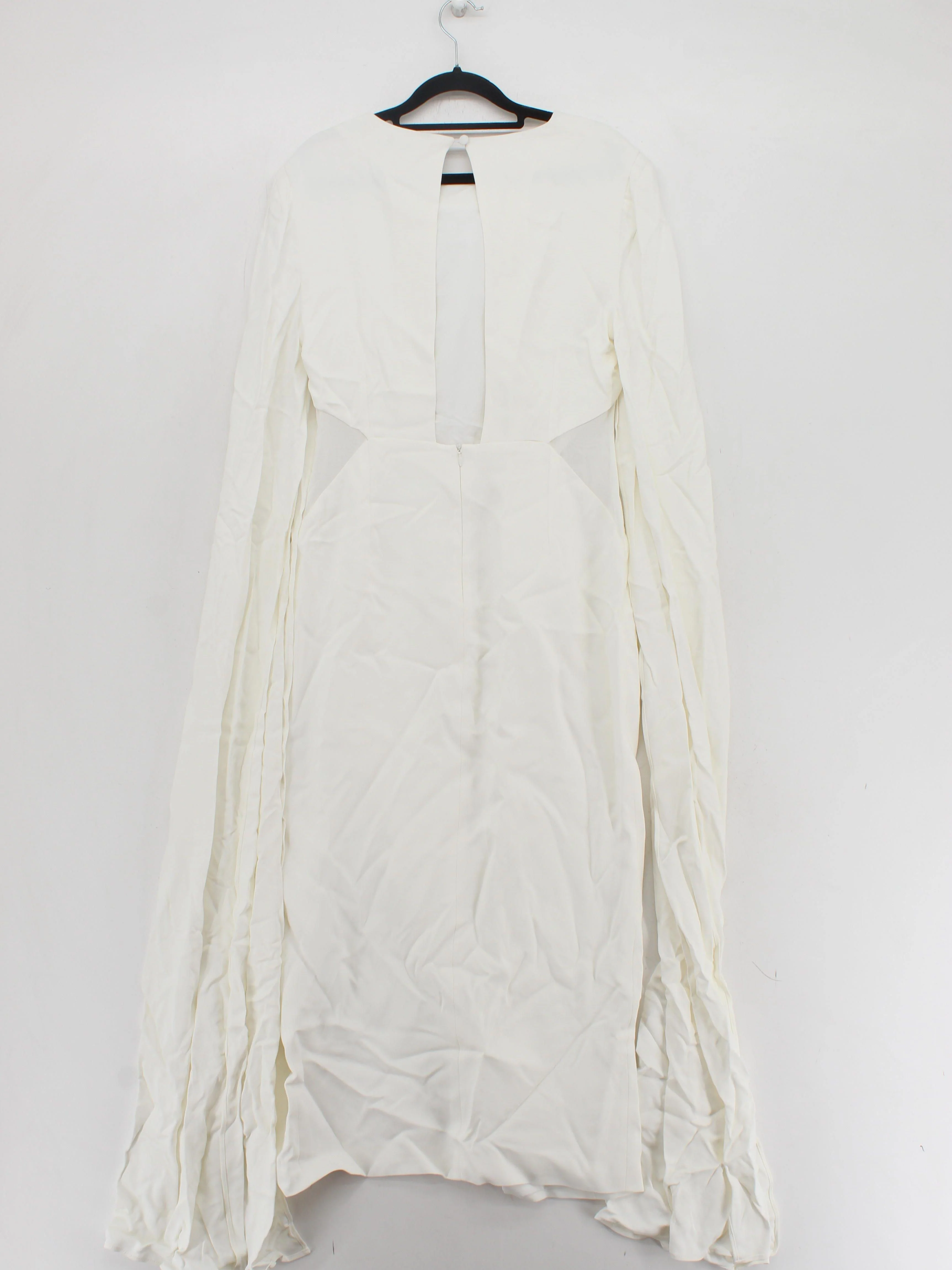Karen Millen Bodycon Midi Dress UK12 in White RRP £279 - Image 2