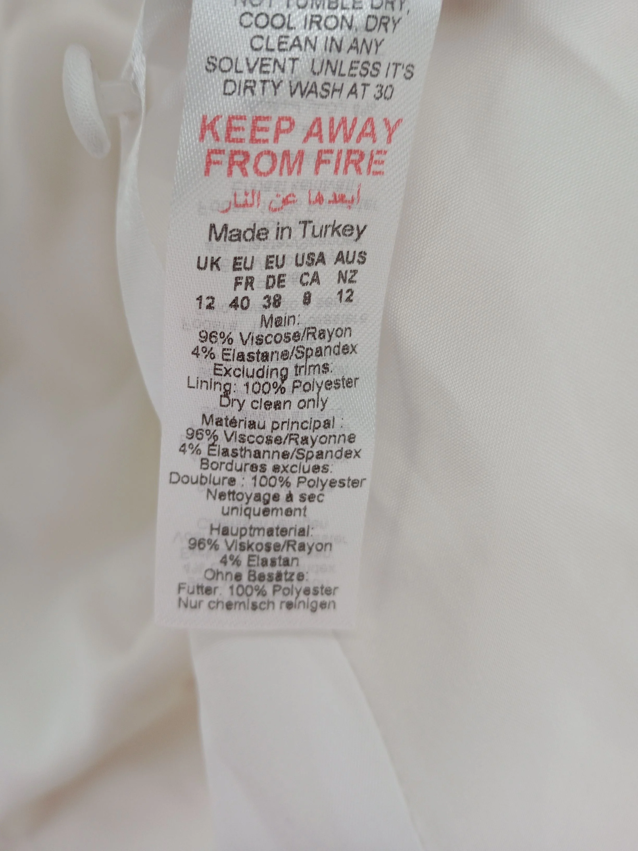 Karen Millen Bodycon Midi Dress UK12 in White RRP £279 - Image 7