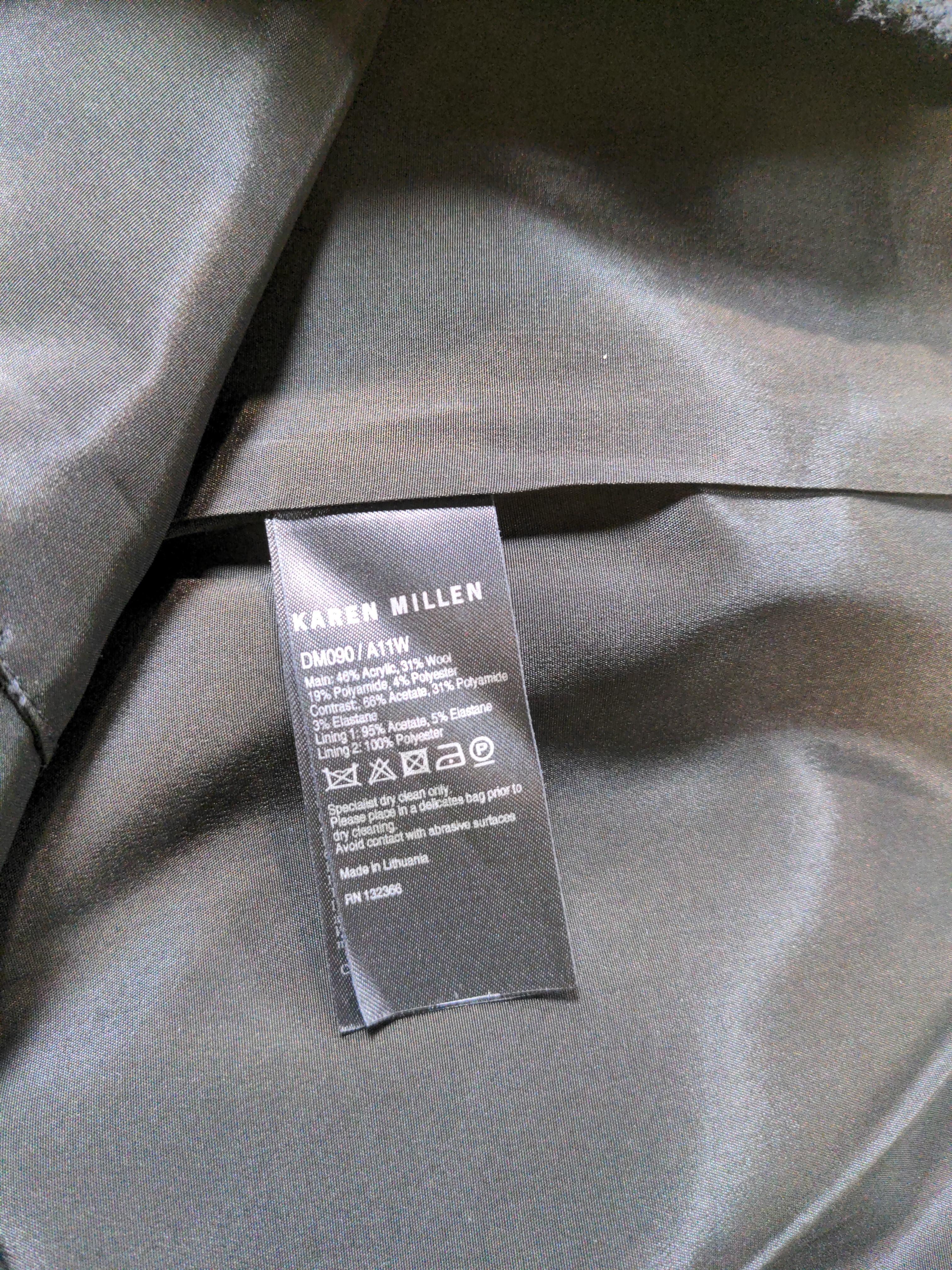 Karen Millen Bodycon Midi Dress UK14 in Black - Image 6