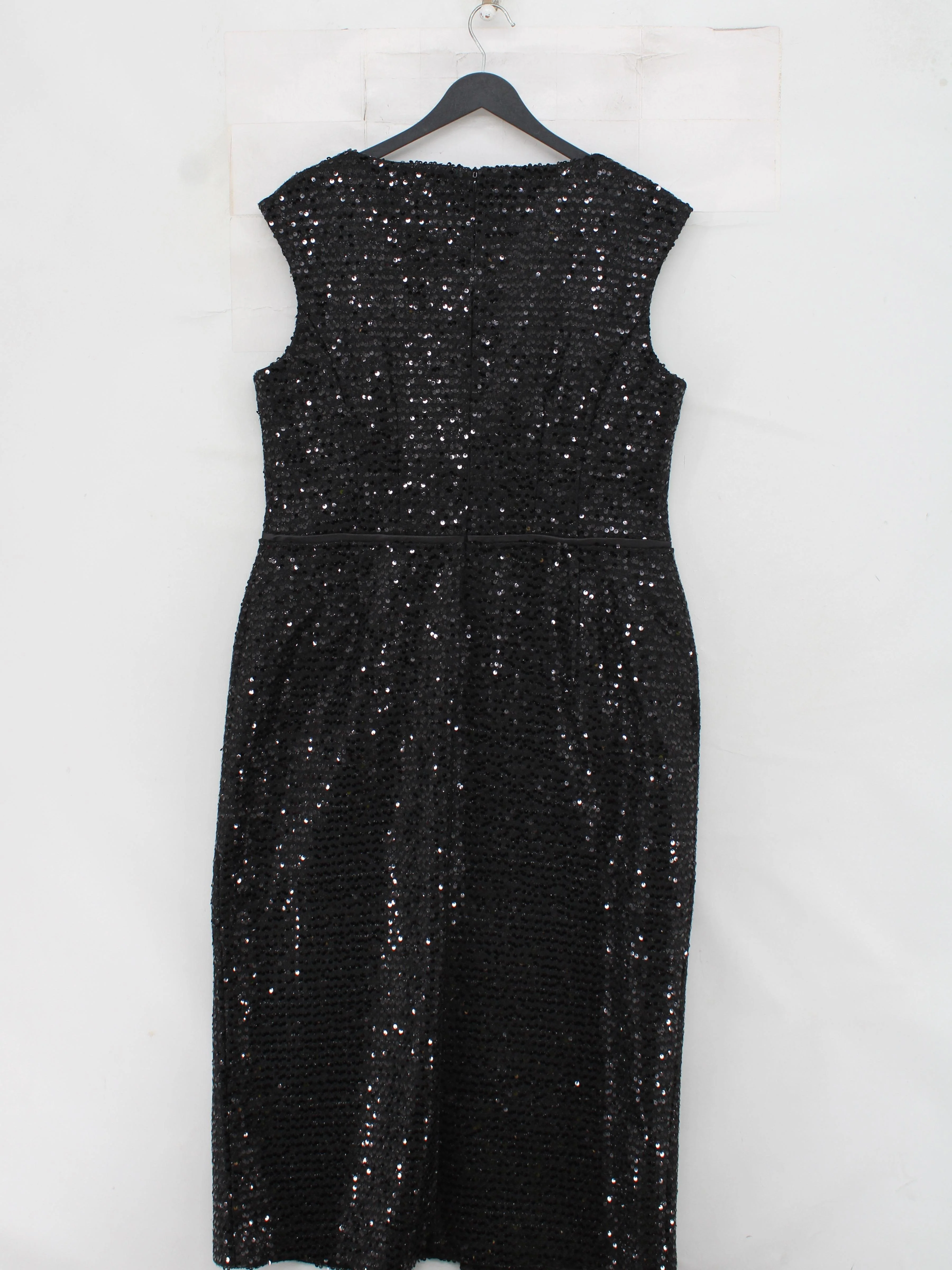 Karen Millen Bodycon Midi Dress UK14 in Black - Image 2