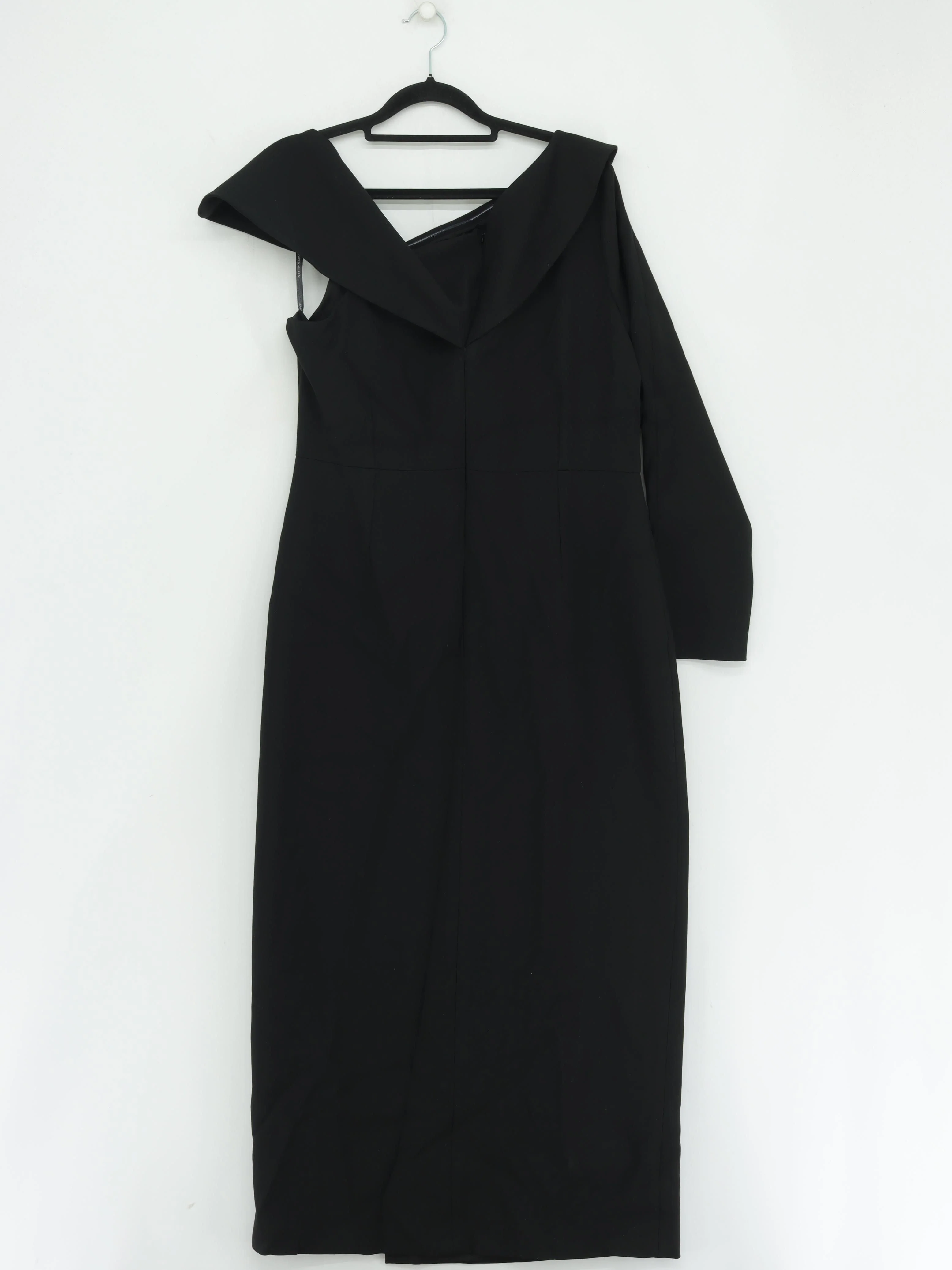 Karen Millen Bodycon Midi Dress UK14 in Black RRP £199 - Image 2