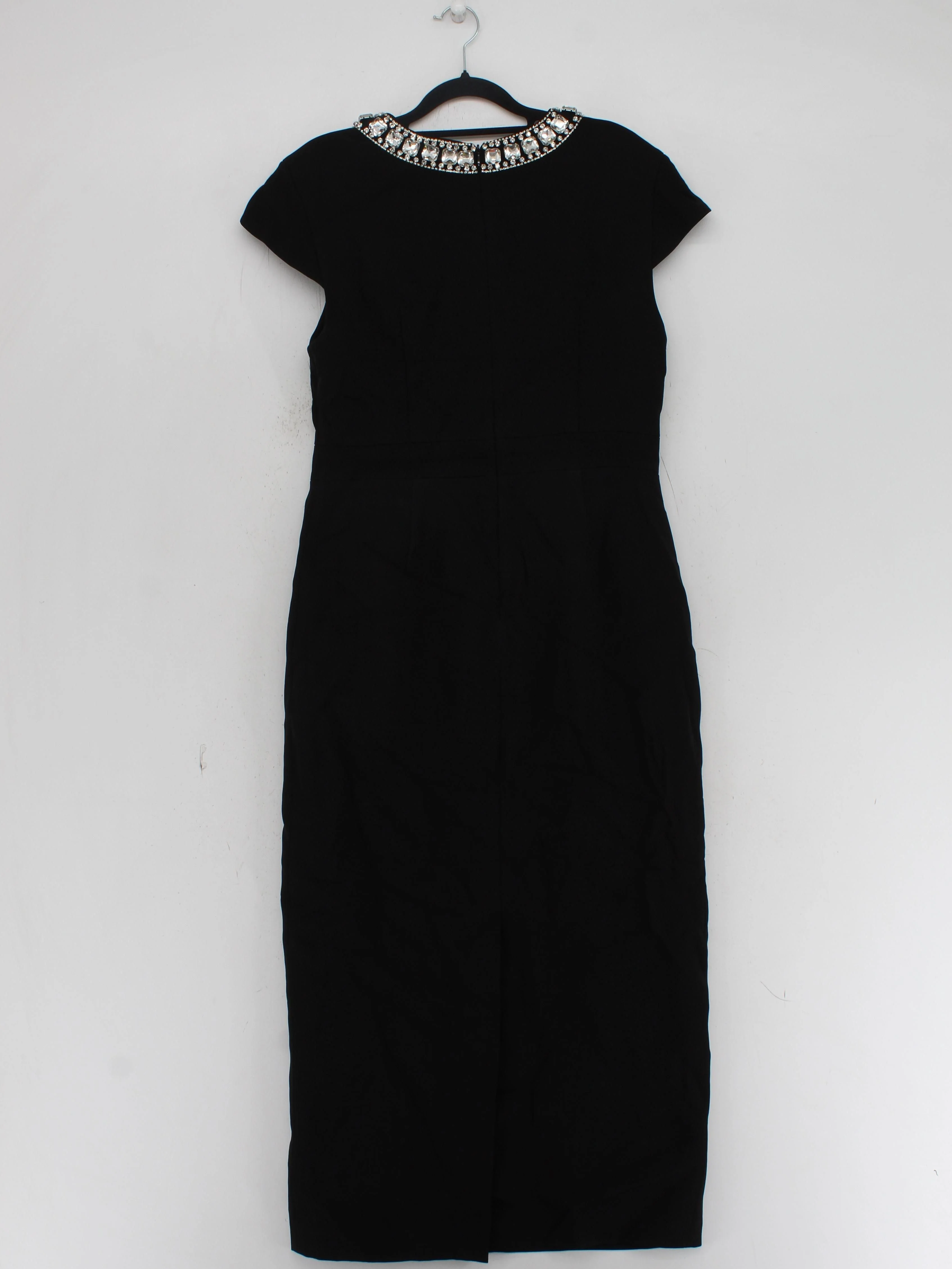 Karen Millen Bodycon Midi Dress UK14 in Black RRP £289 - Image 2