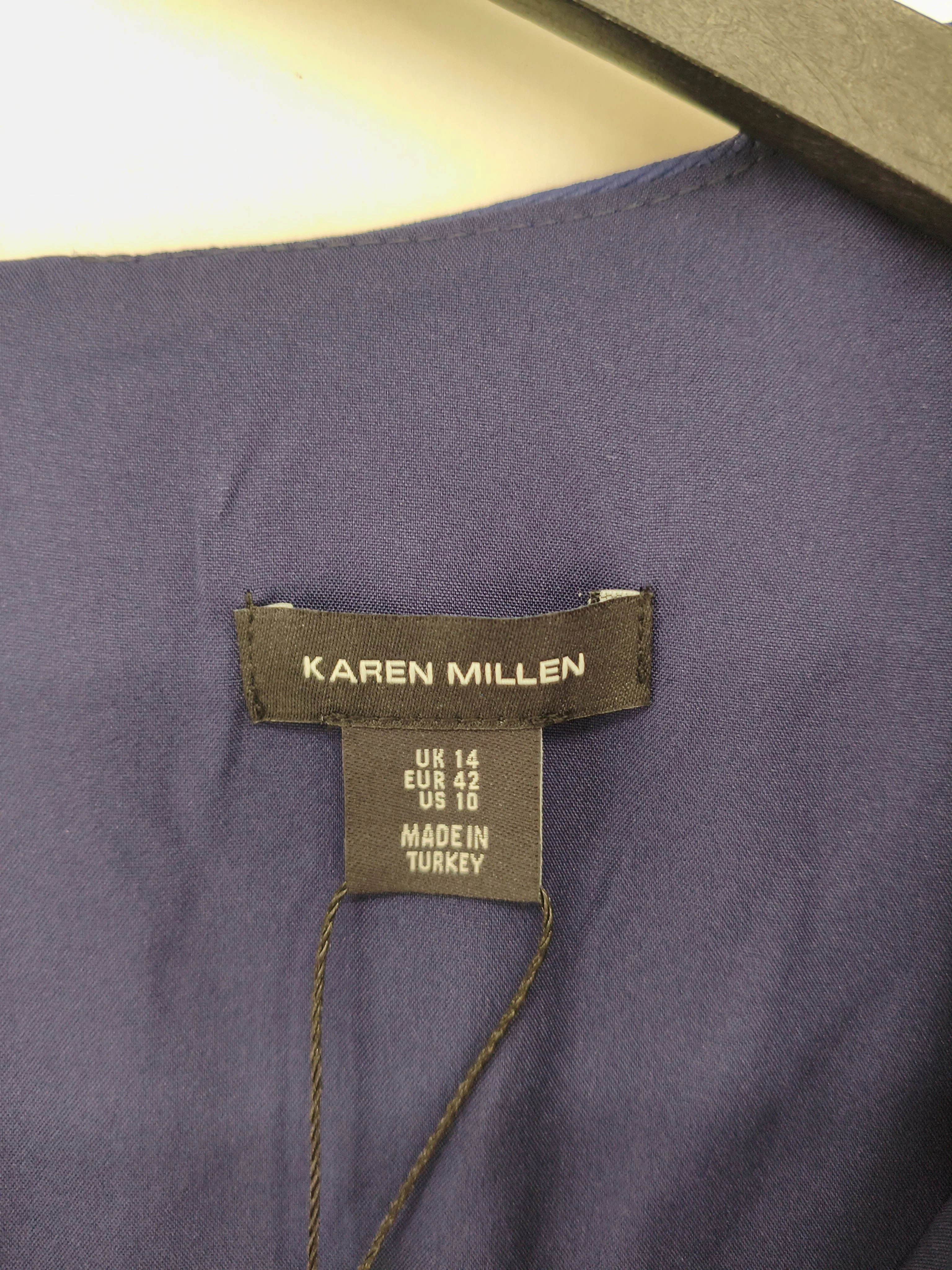 Karen Millen Bodycon Midi Dress UK14 in Blue RRP £229 - Image 6