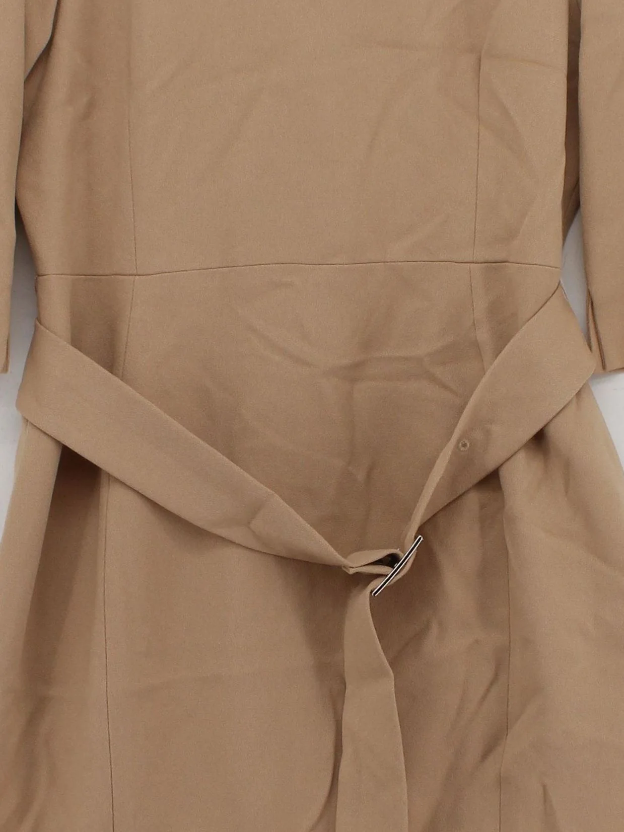 Karen Millen Bodycon Midi Dress UK14 in Brown RRP £199 - Image 3