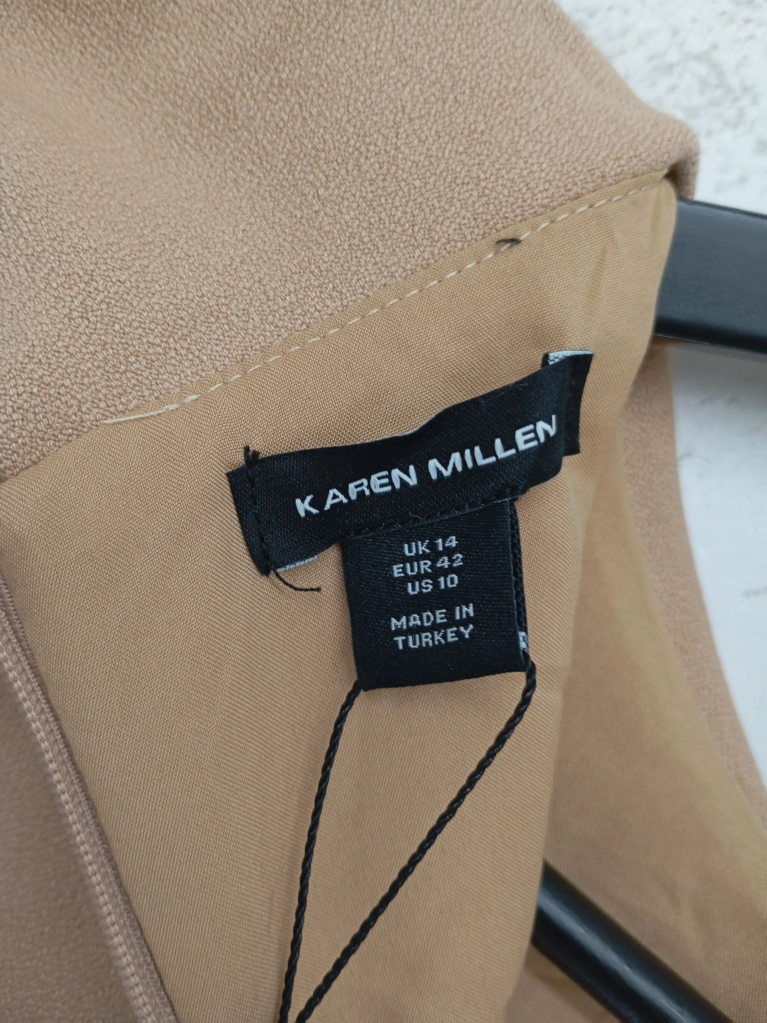 Karen Millen Bodycon Midi Dress UK14 in Brown RRP £199 - Image 7