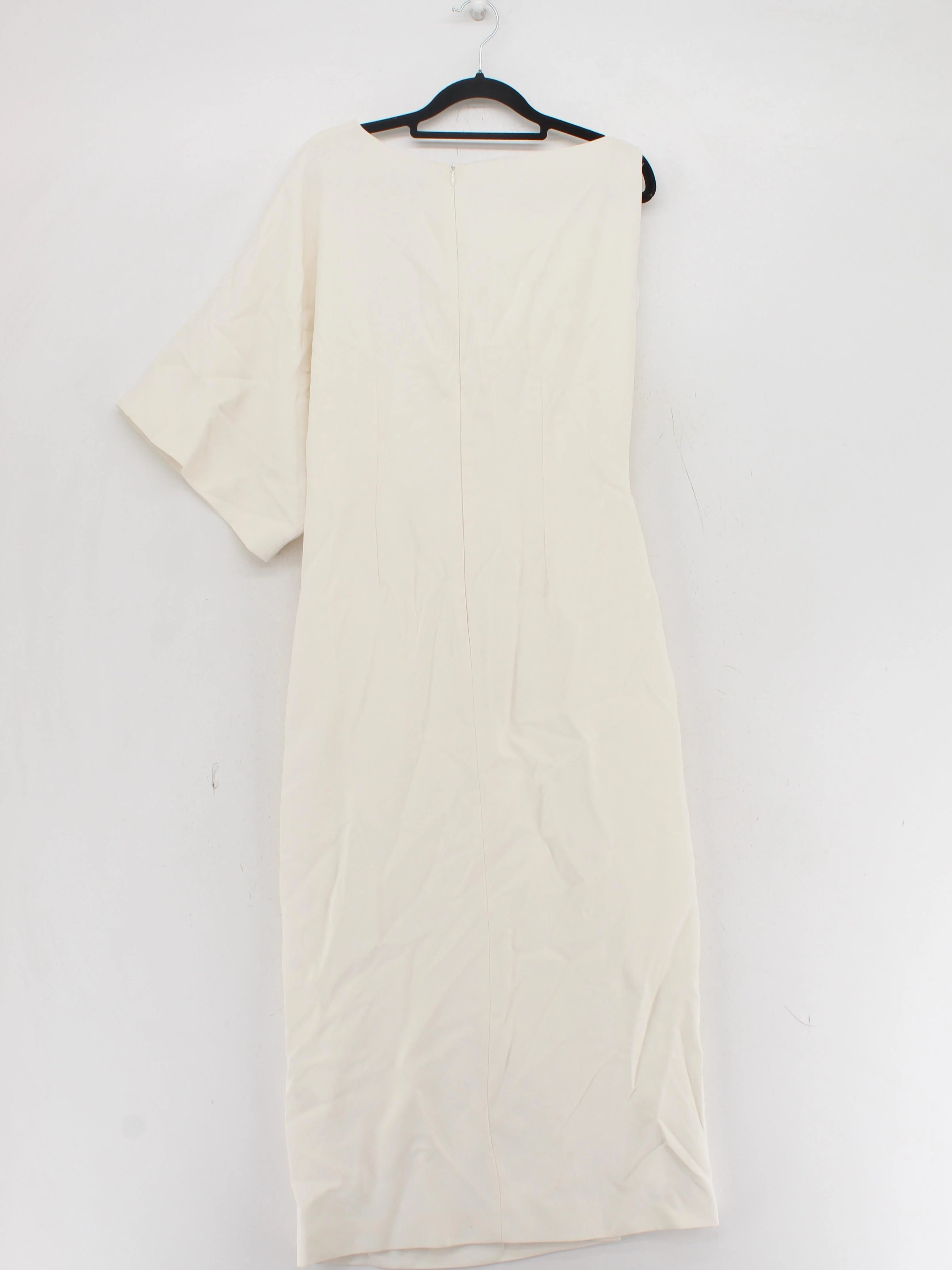 Karen Millen Bodycon Midi Dress UK14 in Cream RRP £189 - Image 2