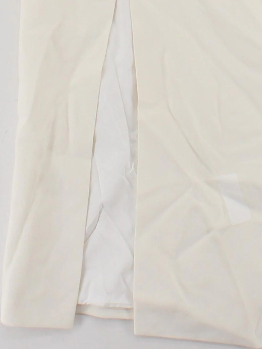 Karen Millen Bodycon Midi Dress UK14 in Cream RRP £189 - Image 4
