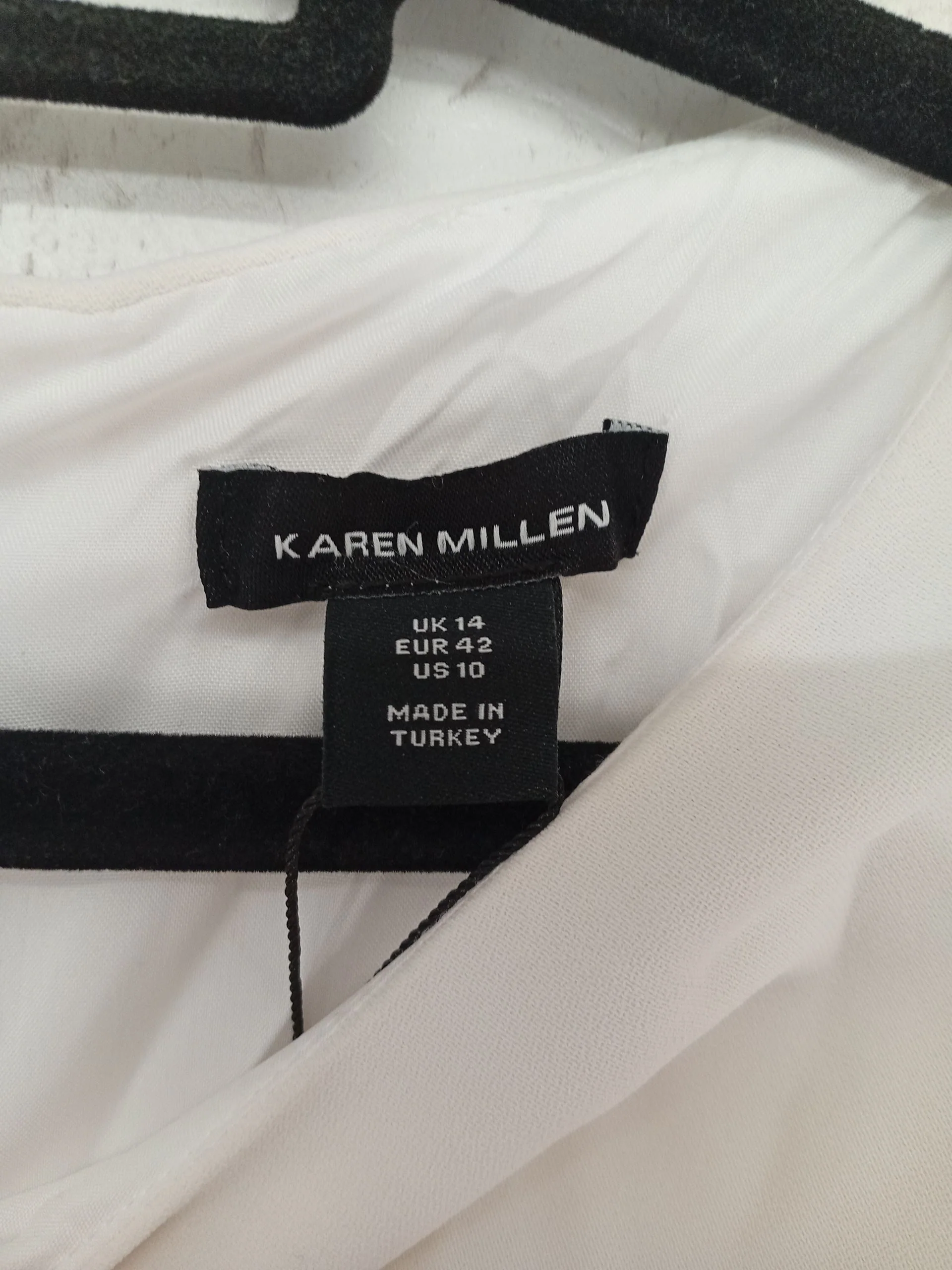 Karen Millen Bodycon Midi Dress UK14 in Cream RRP £189 - Image 6
