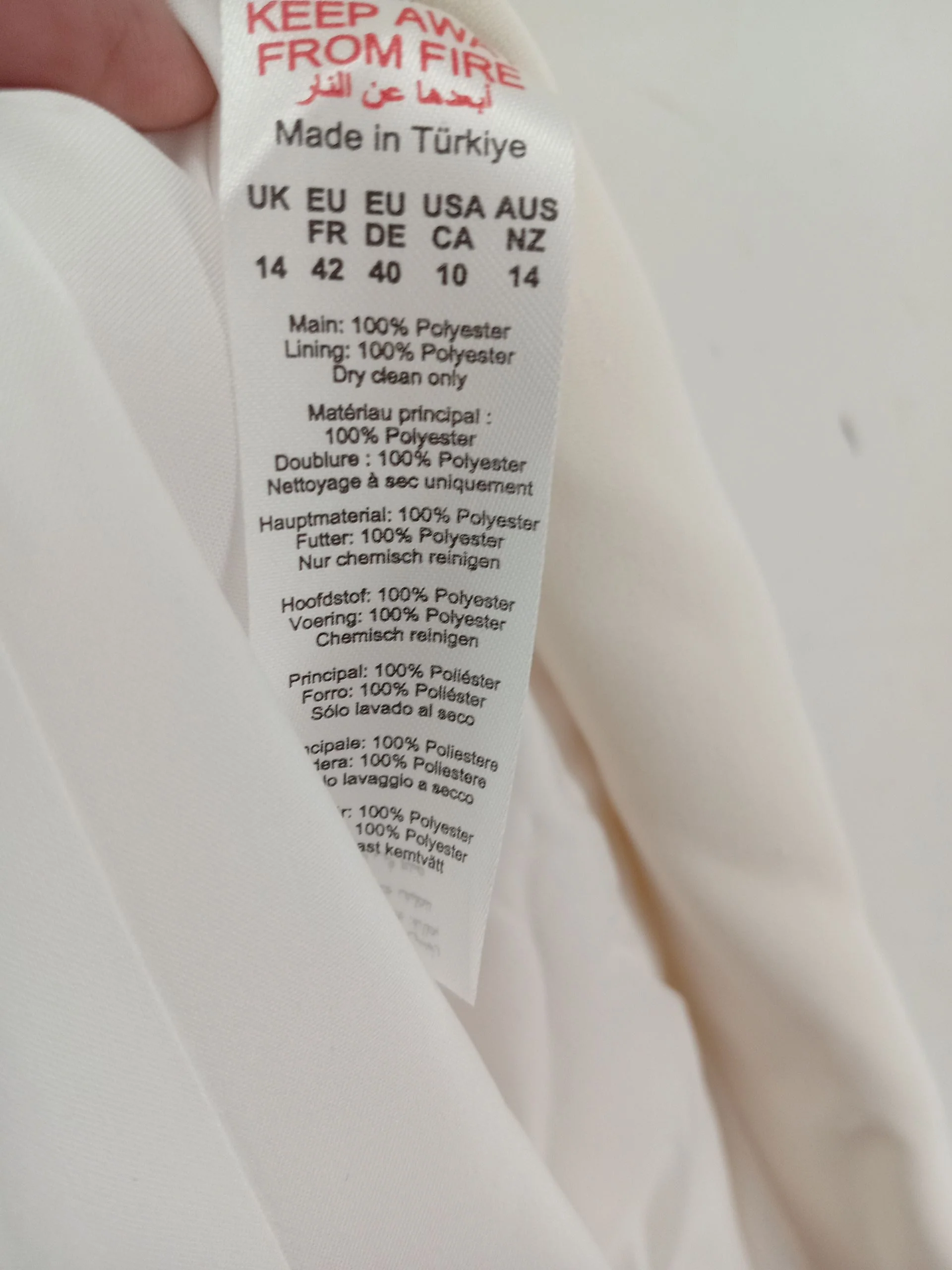 Karen Millen Bodycon Midi Dress UK14 in Cream RRP £189 - Image 7