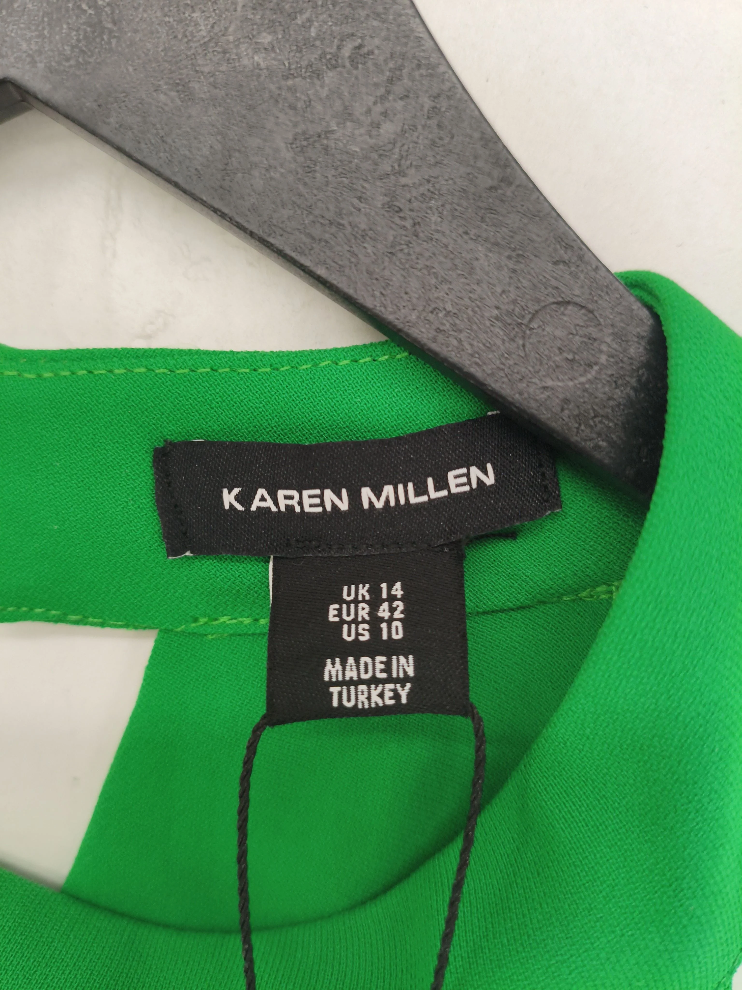 Karen Millen Bodycon Midi Dress UK14 in Green RRP £199 - Image 6