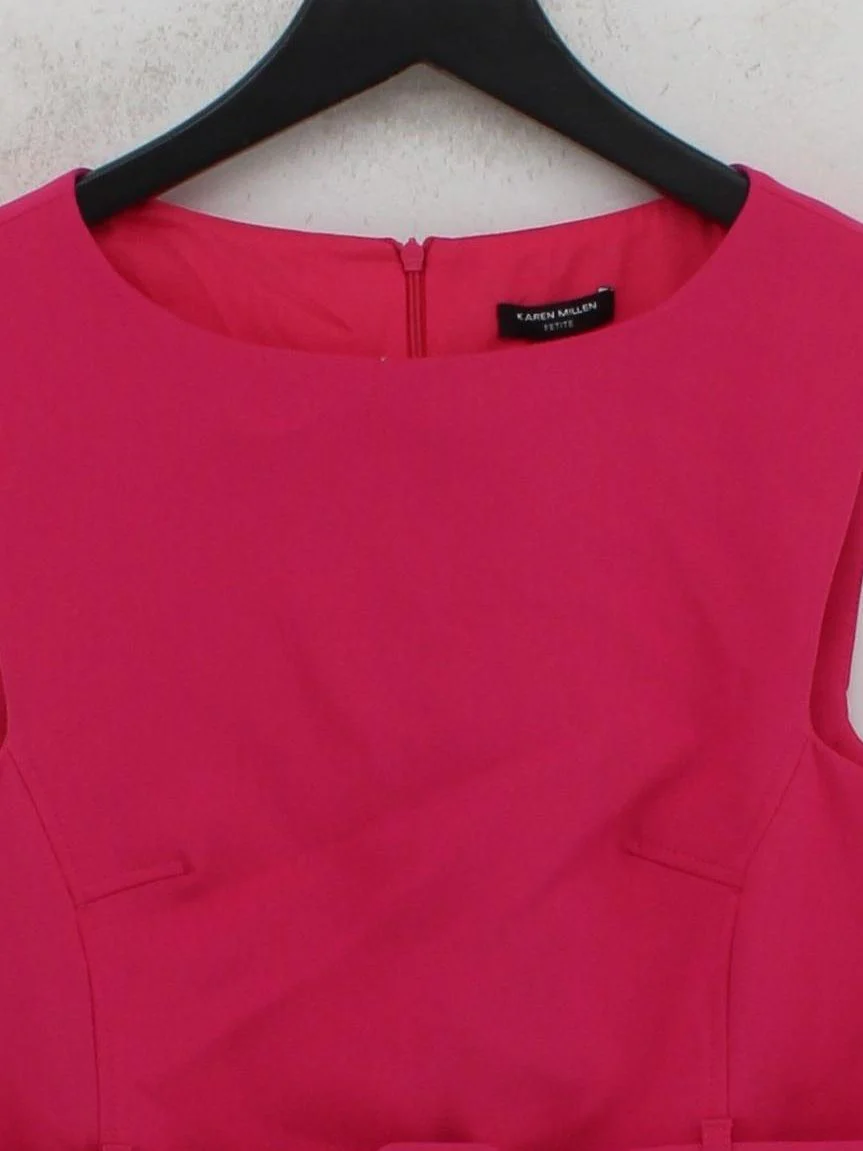 Karen Millen Bodycon Midi Dress UK14 in Pink RRP £129 - Image 3
