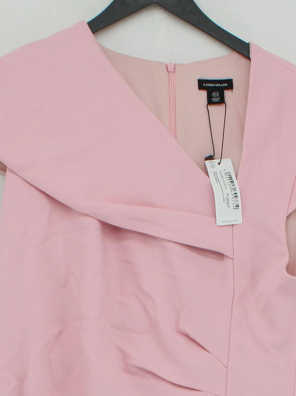Karen Millen Bodycon Midi Dress UK14 in Pink RRP £229 - Image 3