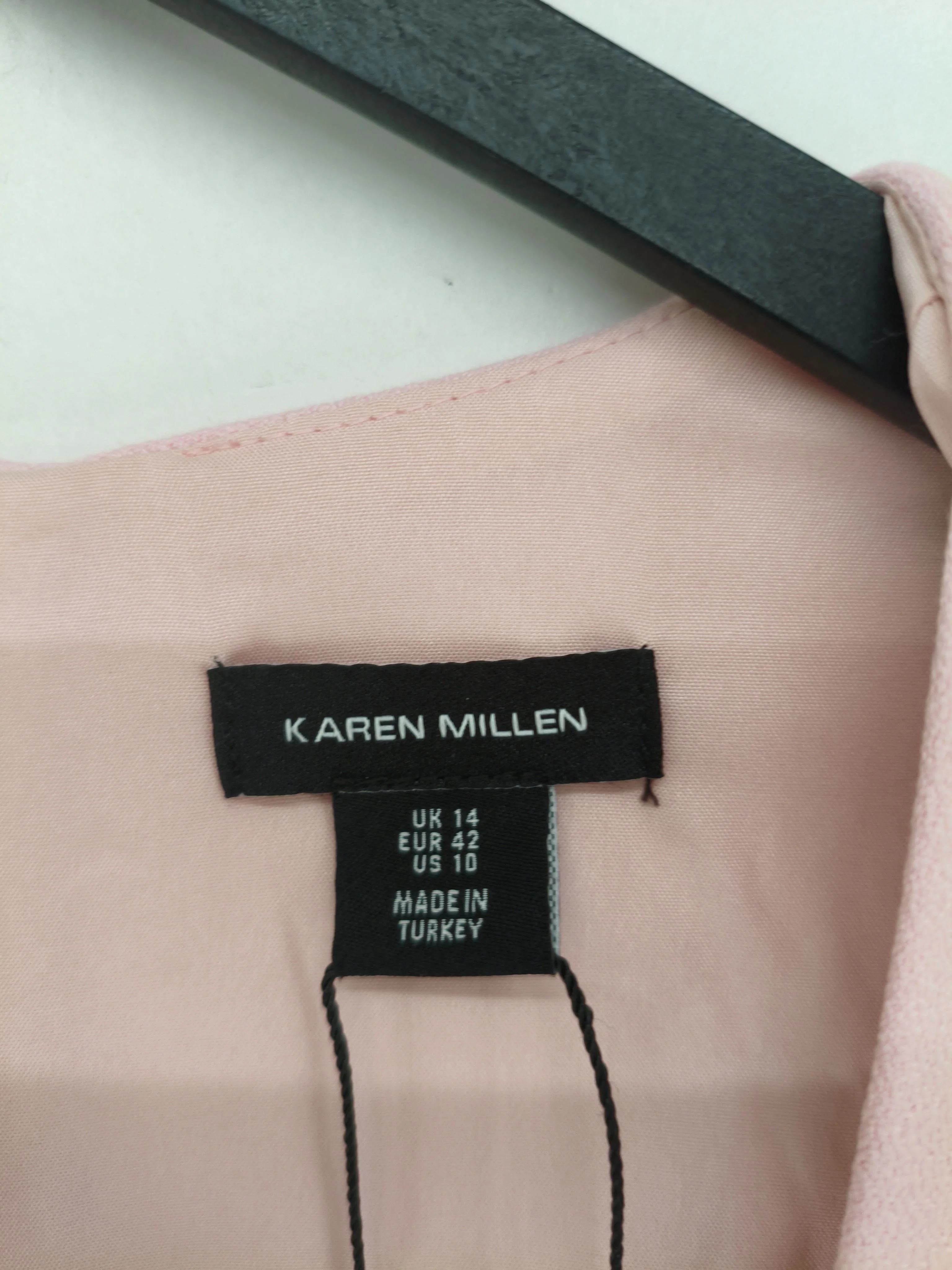 Karen Millen Bodycon Midi Dress UK14 in Pink RRP £229 - Image 5