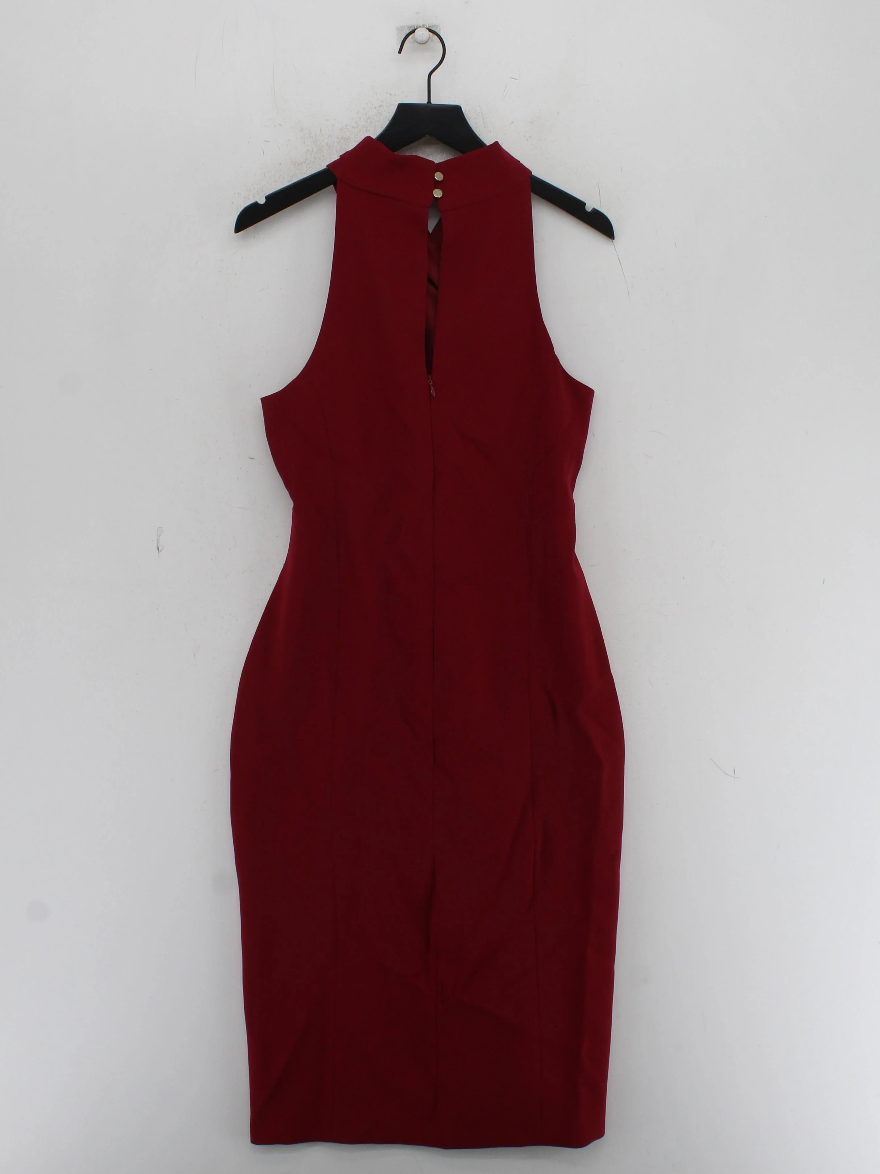 Karen Millen Bodycon Midi Dress UK14 in Red RRP £189 - Image 2