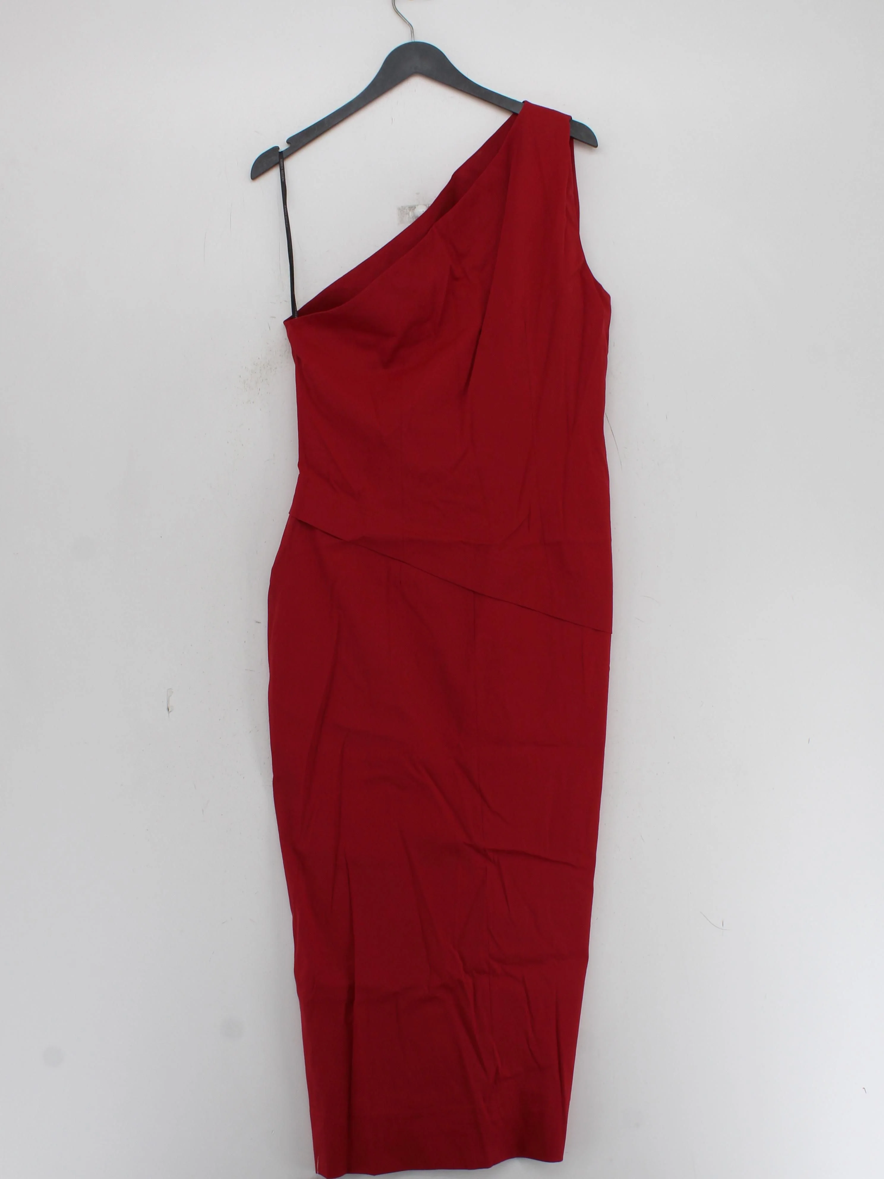 Karen Millen Bodycon Midi Dress UK14 in Red RRP £219 - Image 2