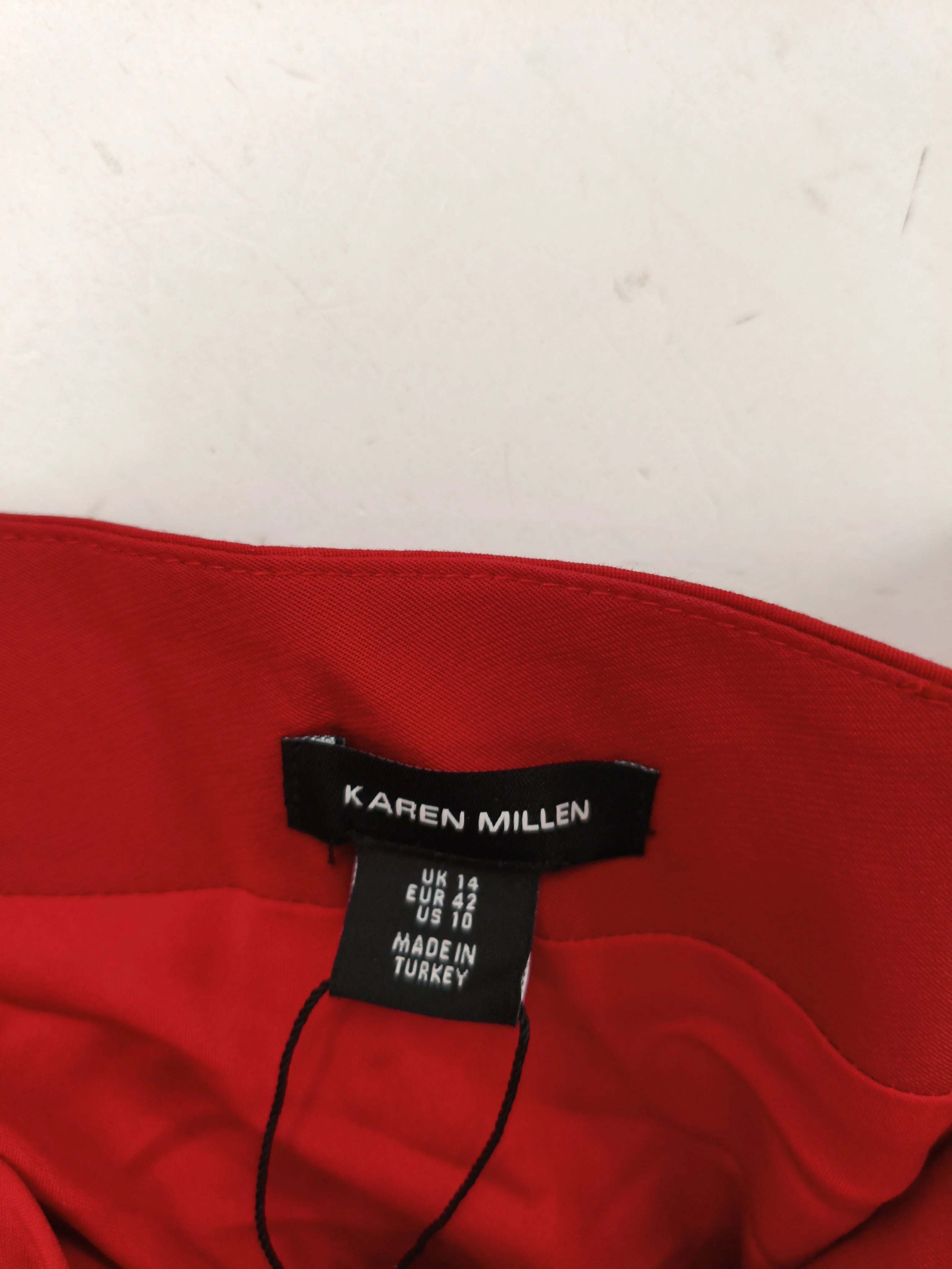 Karen Millen Bodycon Midi Dress UK14 in Red RRP £219 - Image 5