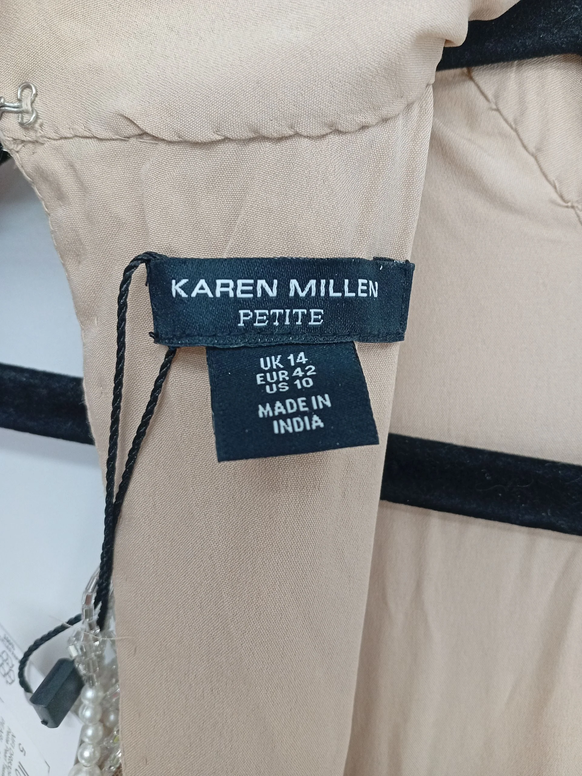 Karen Millen Bodycon Midi Dress UK14 in Tan RRP £399 - Image 6