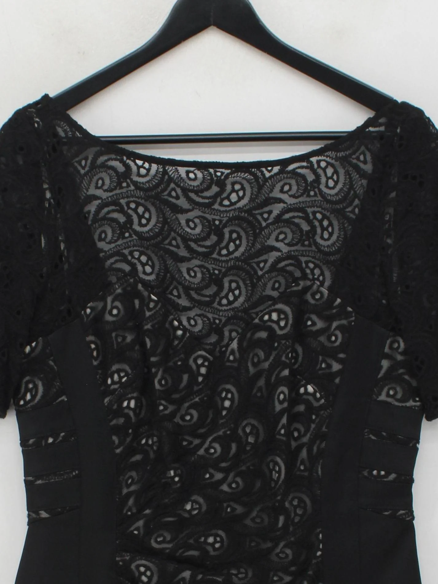Karen Millen Bodycon Midi Dress UK16 in Black - Image 3
