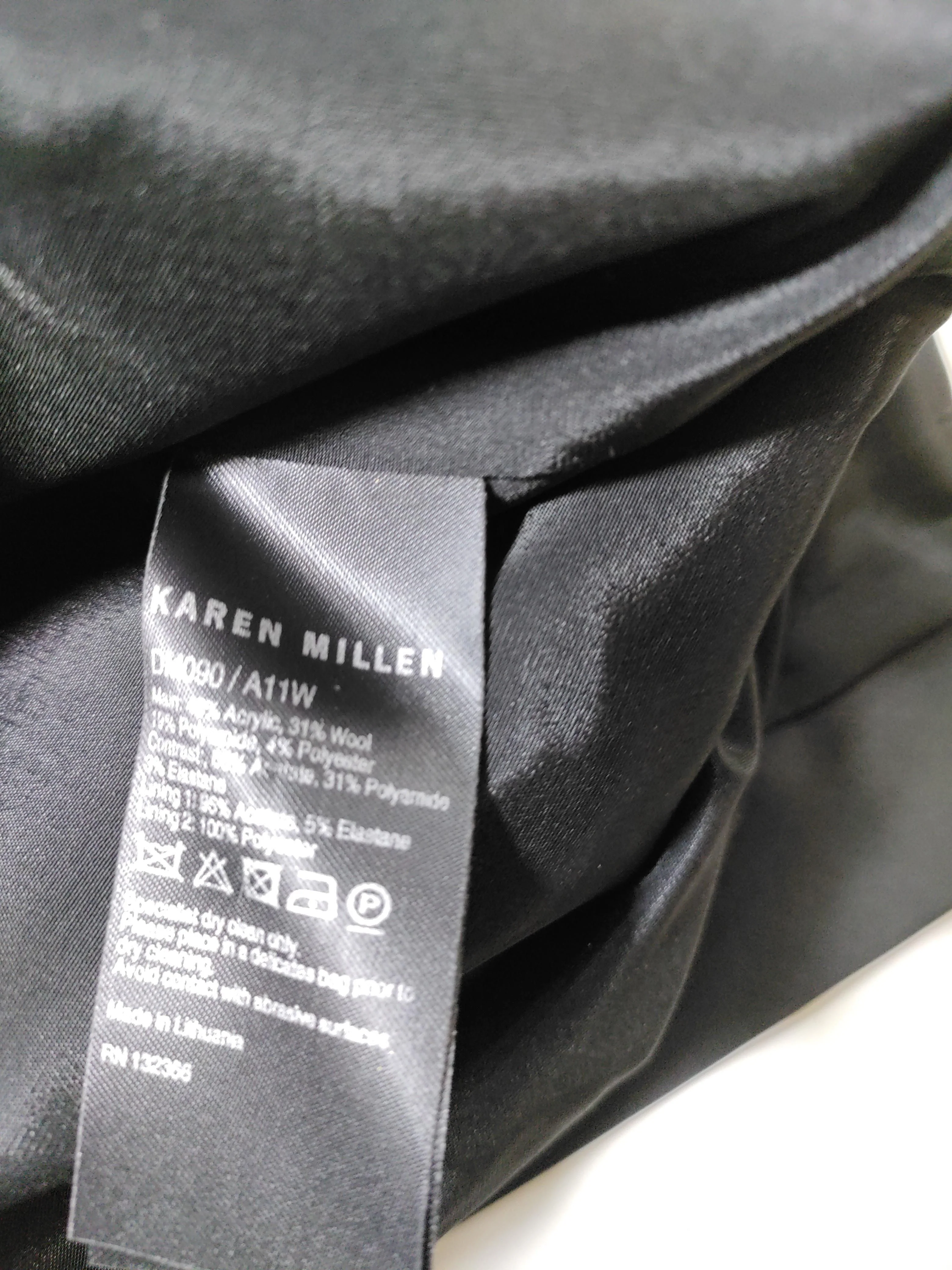 Karen Millen Bodycon Midi Dress UK16 in Black - Image 6