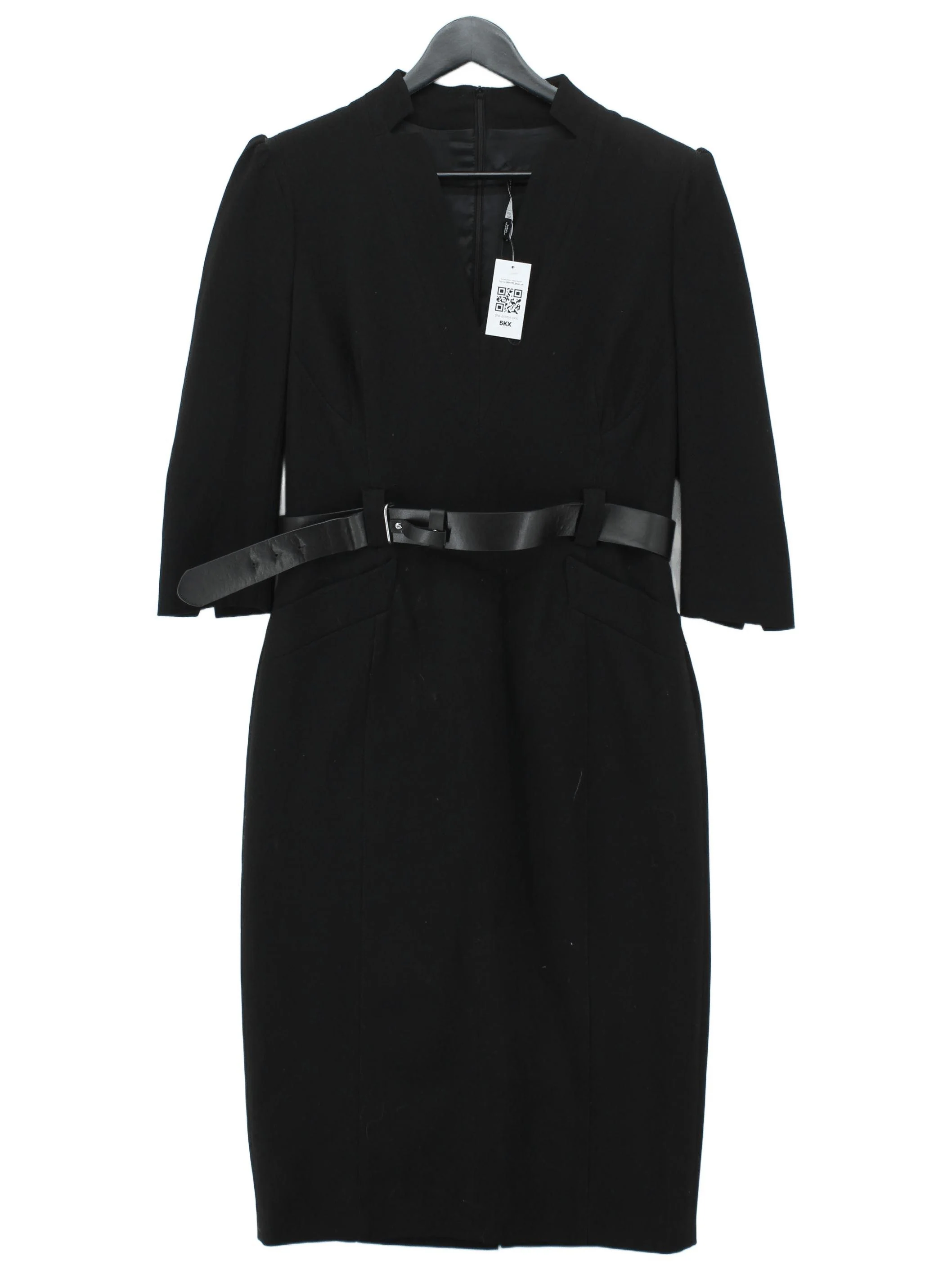 Karen Millen Bodycon Midi Dress UK16 in Black