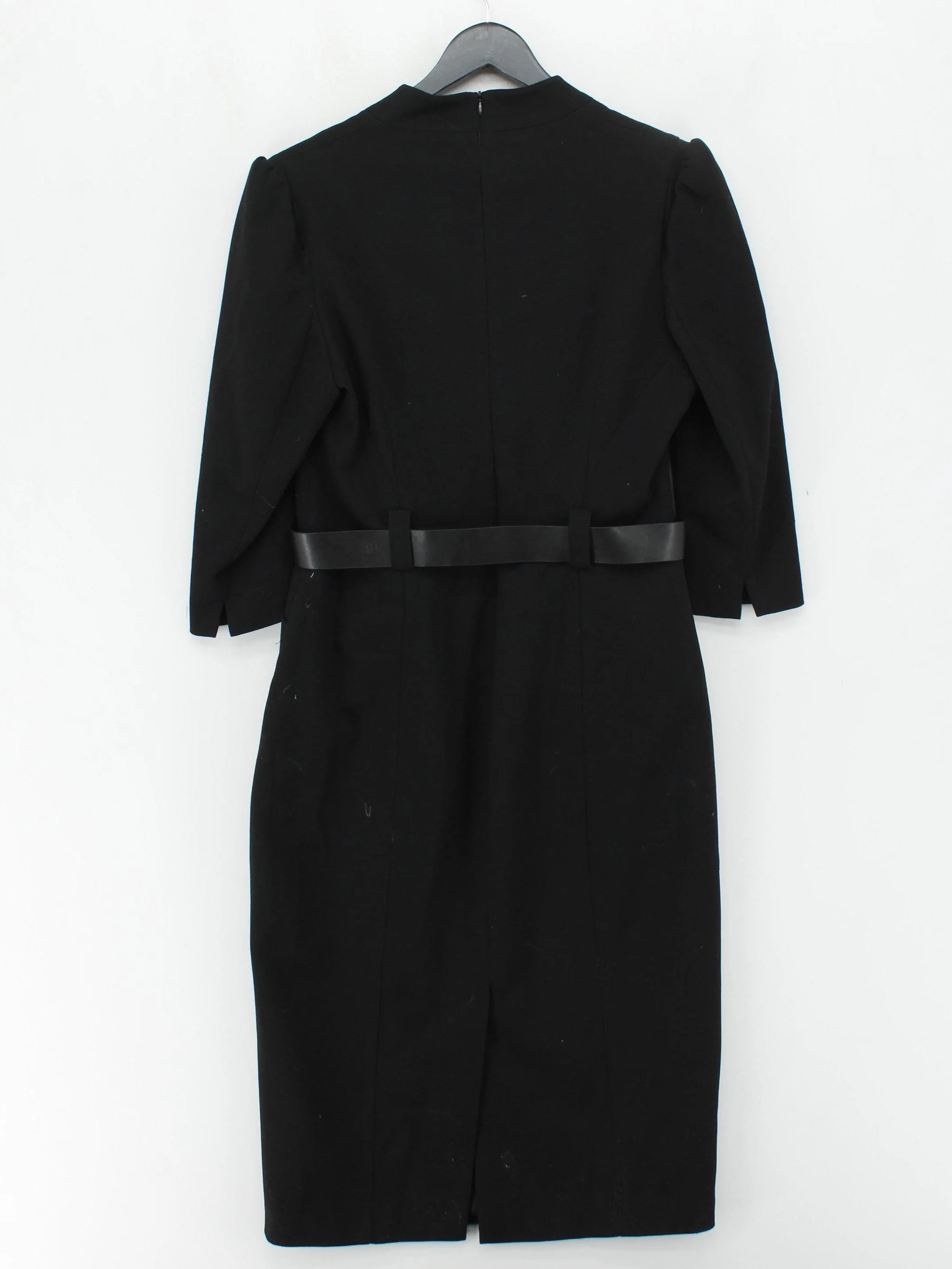 Karen Millen Bodycon Midi Dress UK16 in Black - Image 2