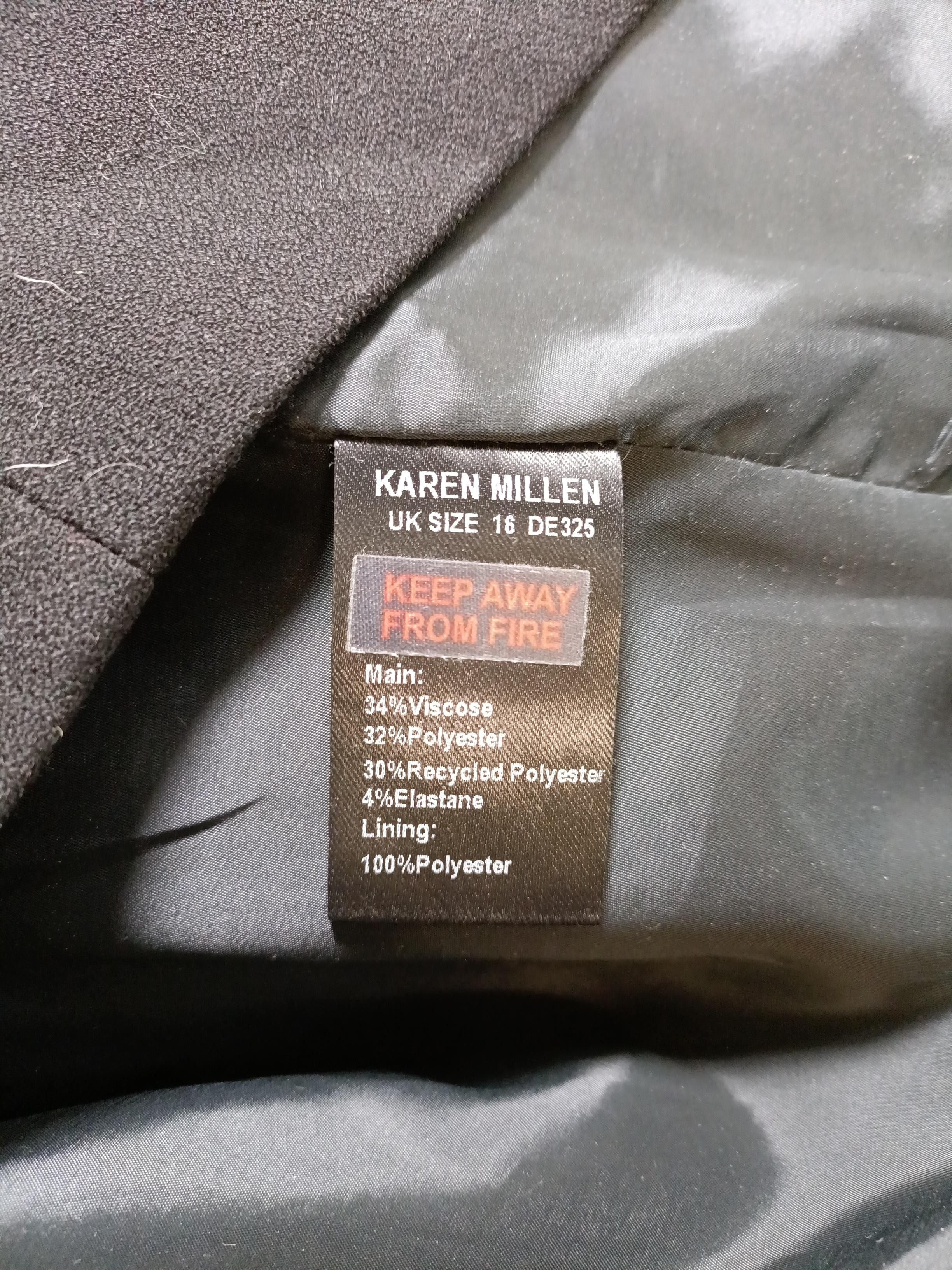 Karen Millen Bodycon Midi Dress UK16 in Black - Image 7