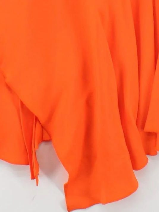 Karen Millen Bodycon Midi Dress UK16 in Orange - Image 4