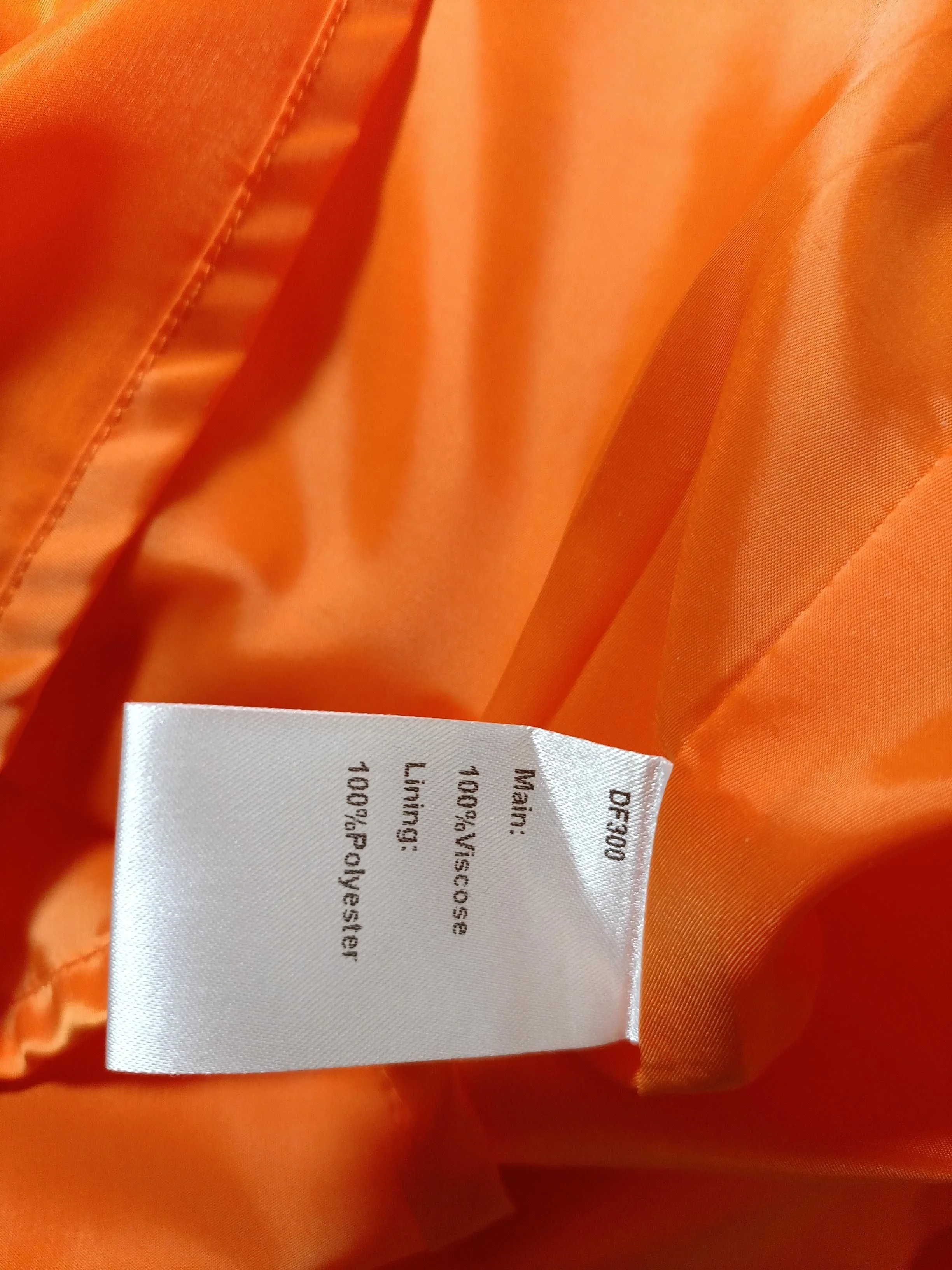 Karen Millen Bodycon Midi Dress UK16 in Orange - Image 6