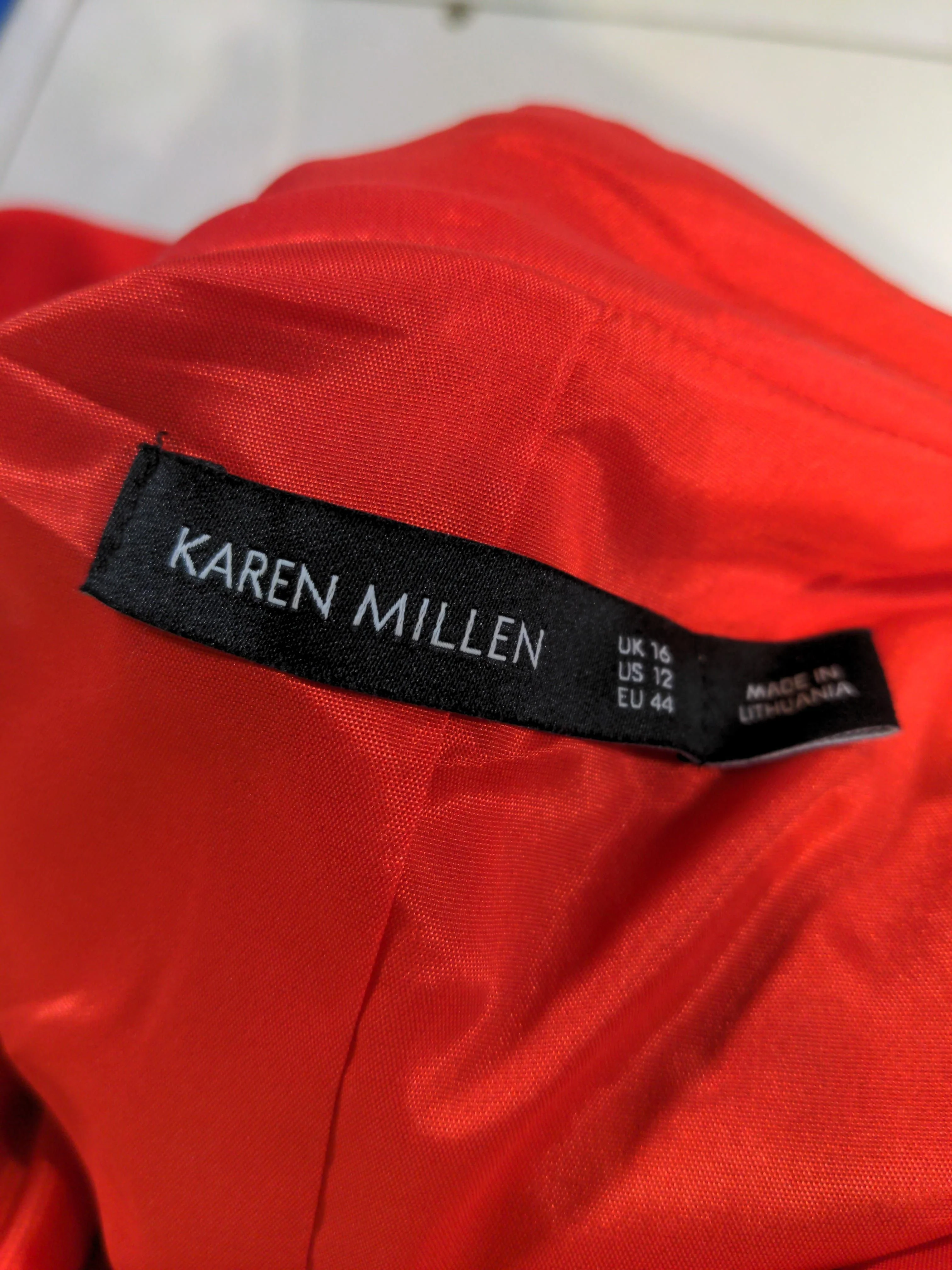 Karen Millen Bodycon Midi Dress UK16 in Red - Image 5