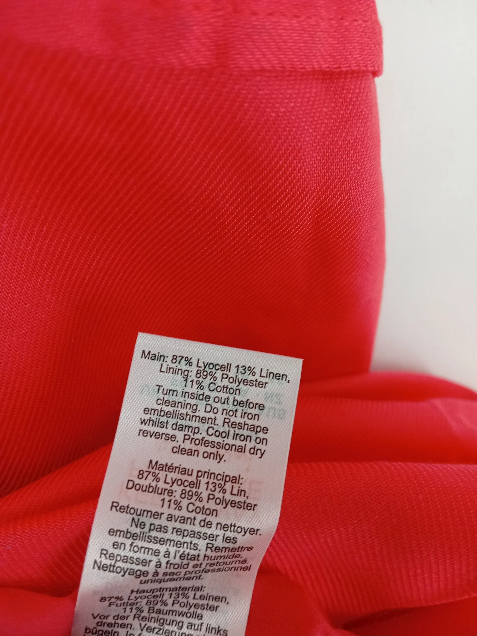 Karen Millen Bodycon Midi Dress UK16 in Red RRP £219 - Image 7