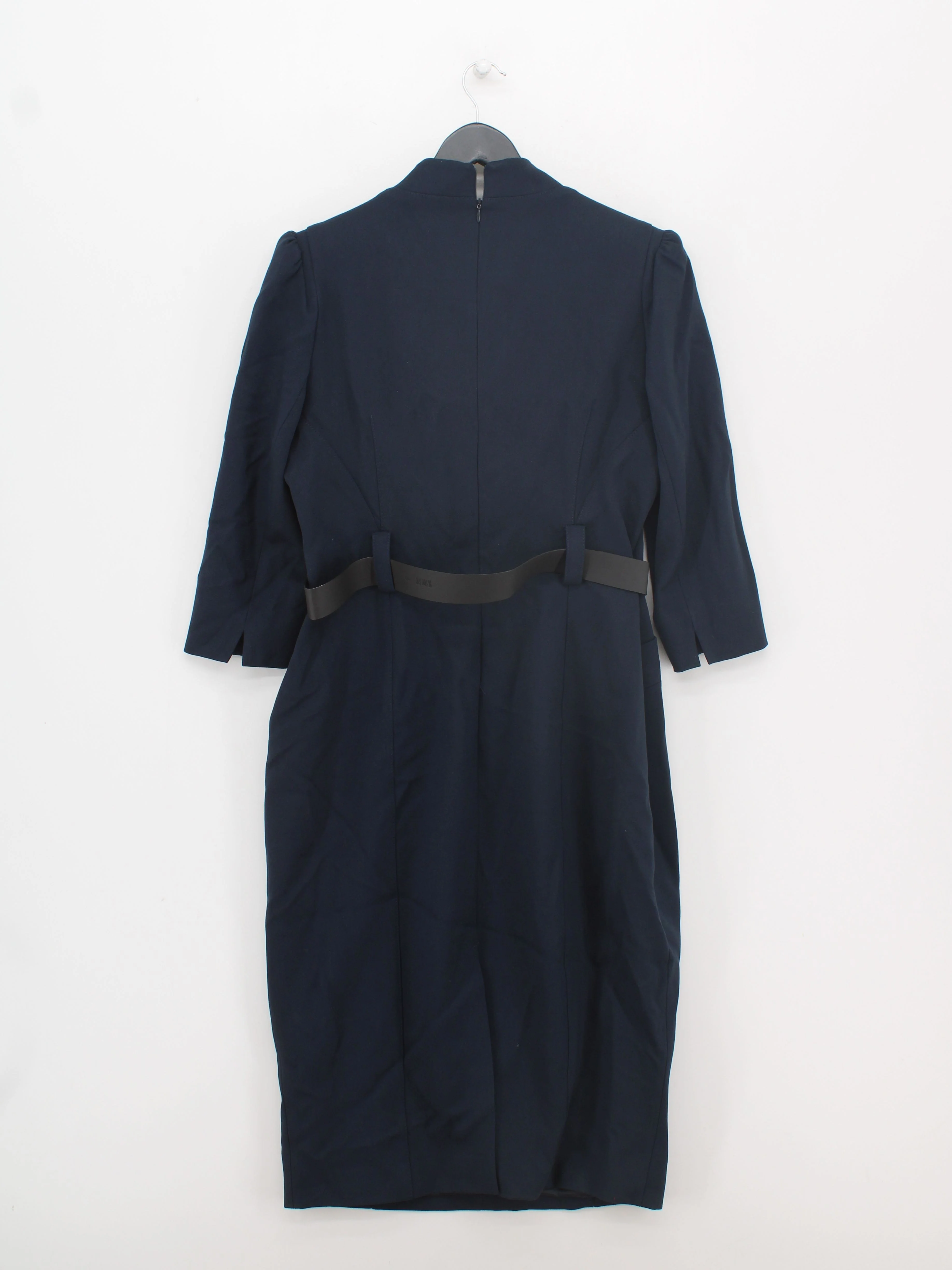 Karen Millen Bodycon Midi Dress UK18 in Blue RRP £225 - Image 2