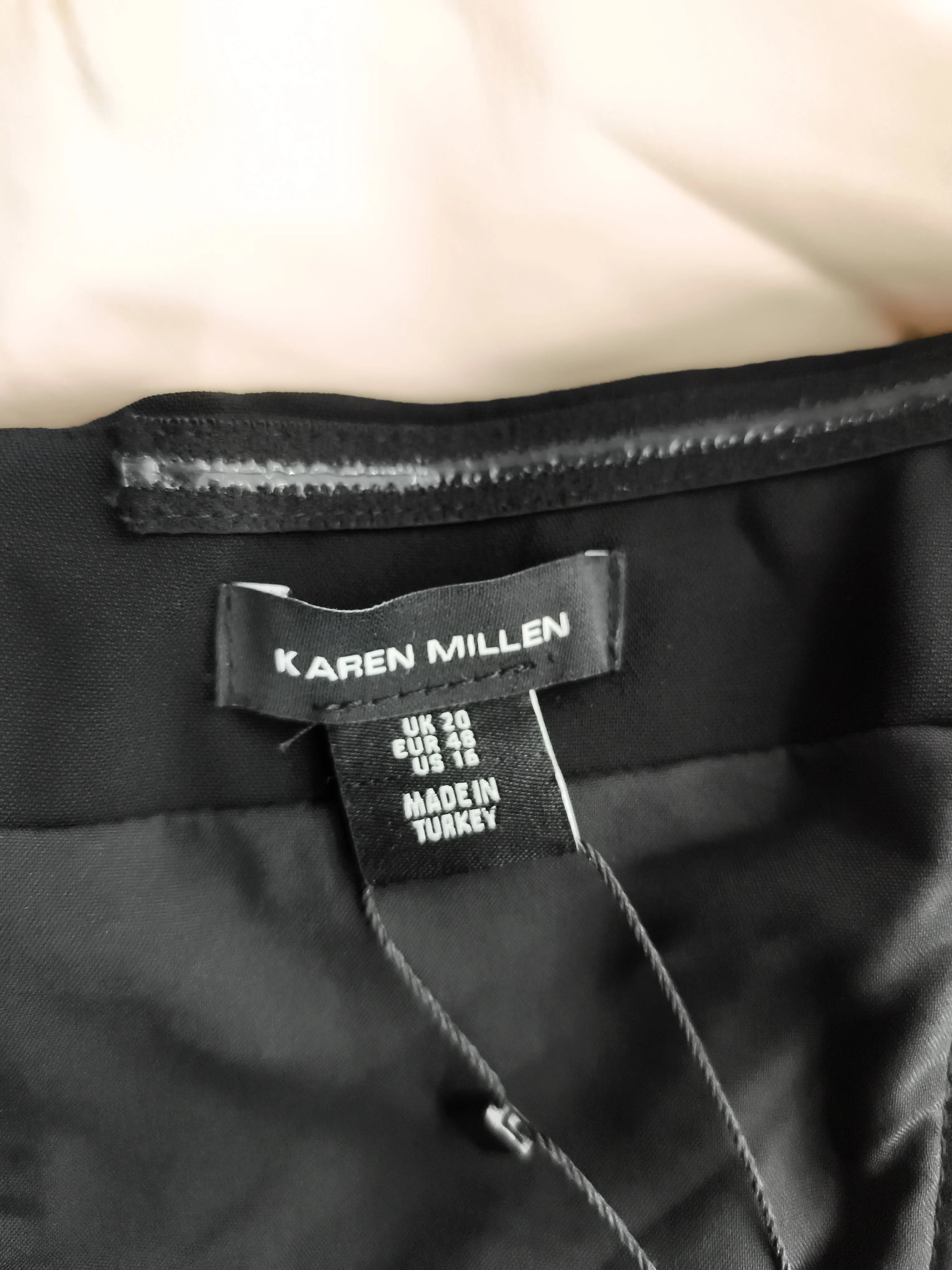 Karen Millen Bodycon Midi Dress UK20 in Black RRP £259 - Image 6