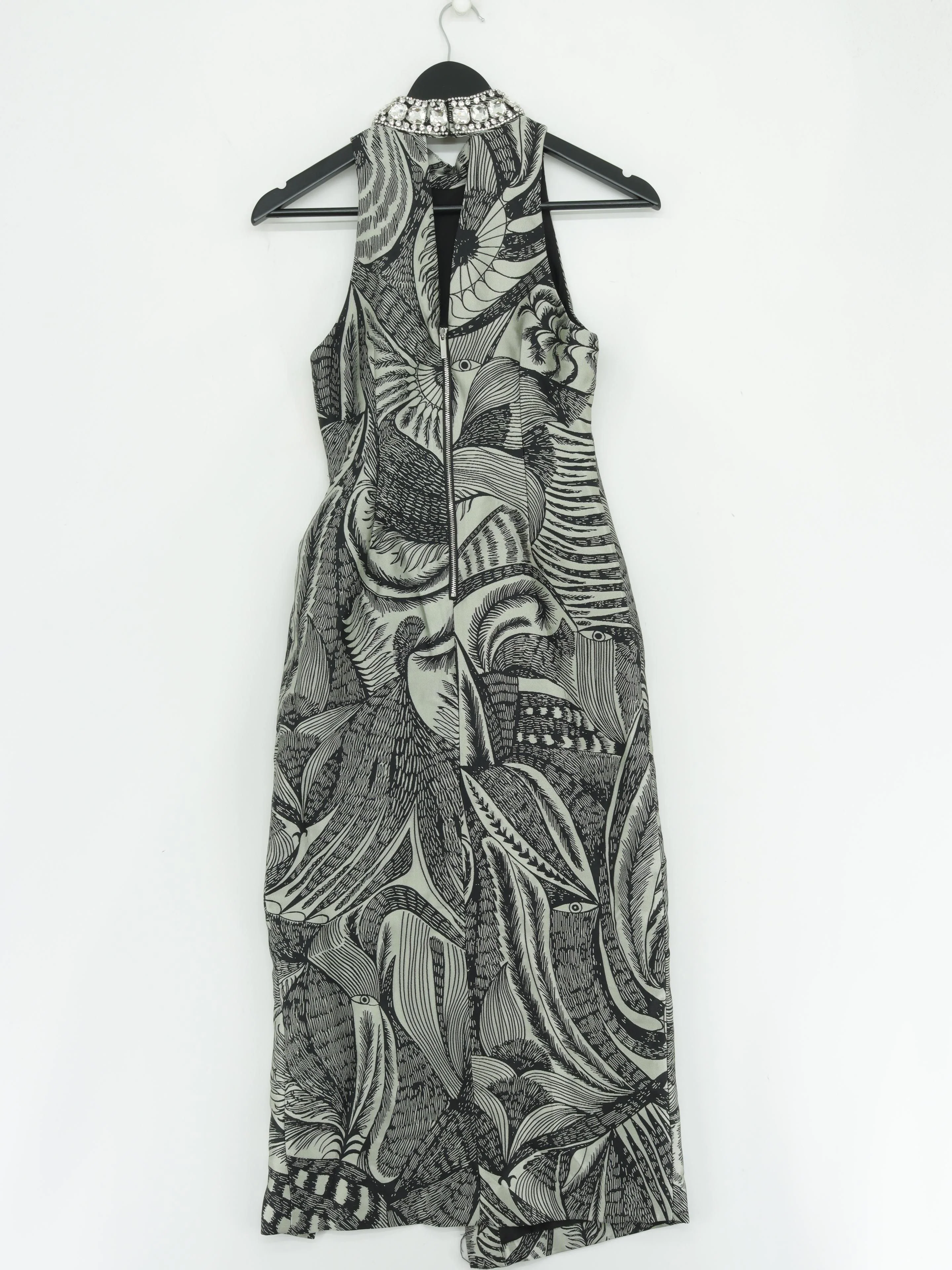 Karen Millen Bodycon Midi Dress UK6 in Black RRP £309 - Image 2