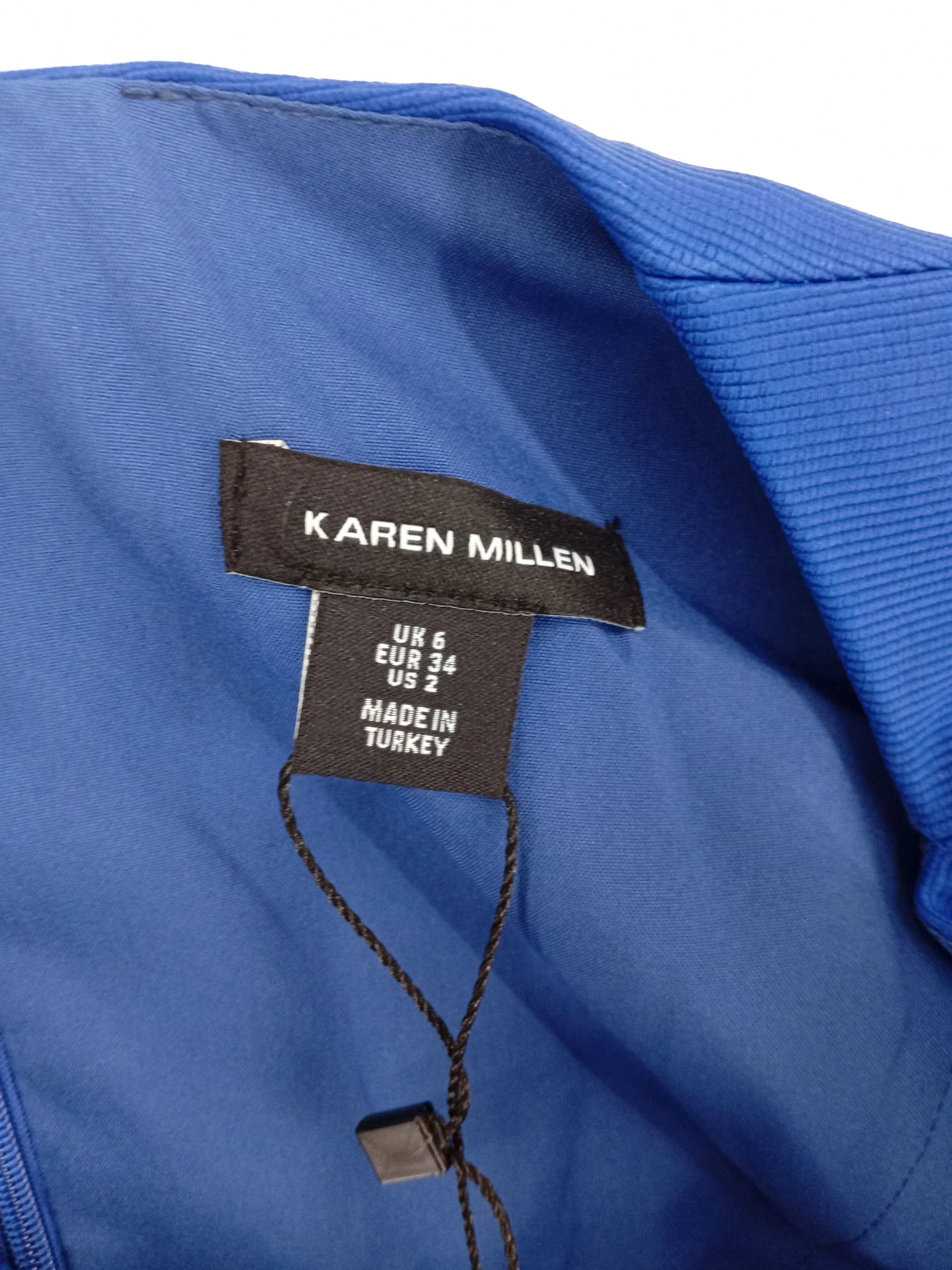 Karen Millen Bodycon Midi Dress UK6 in Blue RRP £229 - Image 5