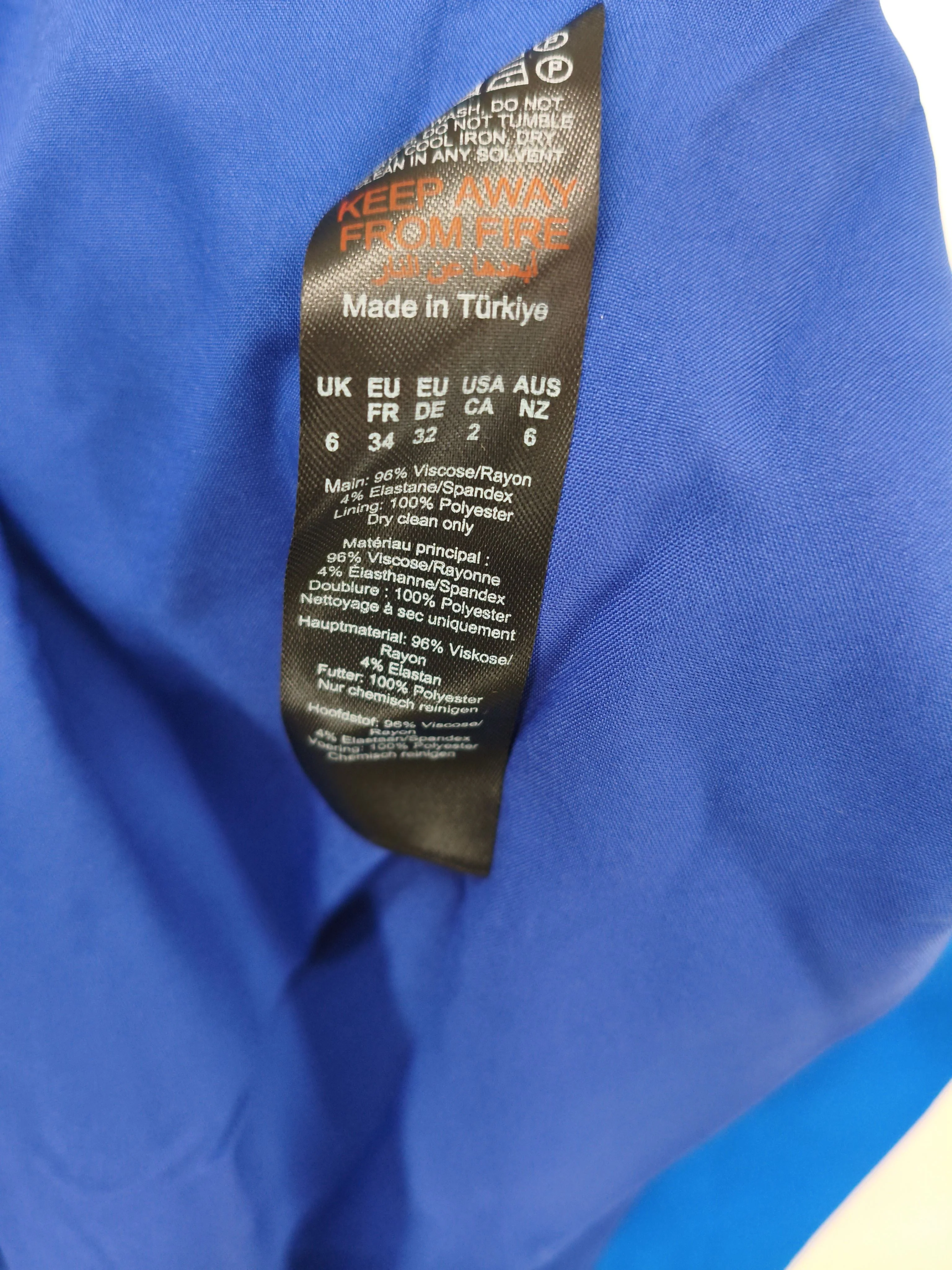 Karen Millen Bodycon Midi Dress UK6 in Blue RRP £249 - Image 7