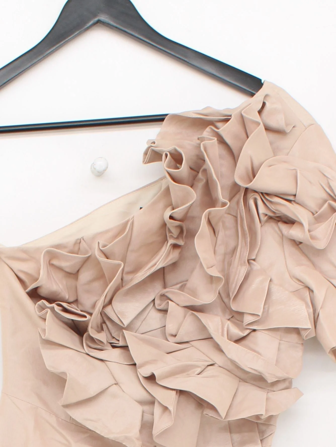 Karen Millen Bodycon Midi Dress UK6 in Cream RRP £199 - Image 3