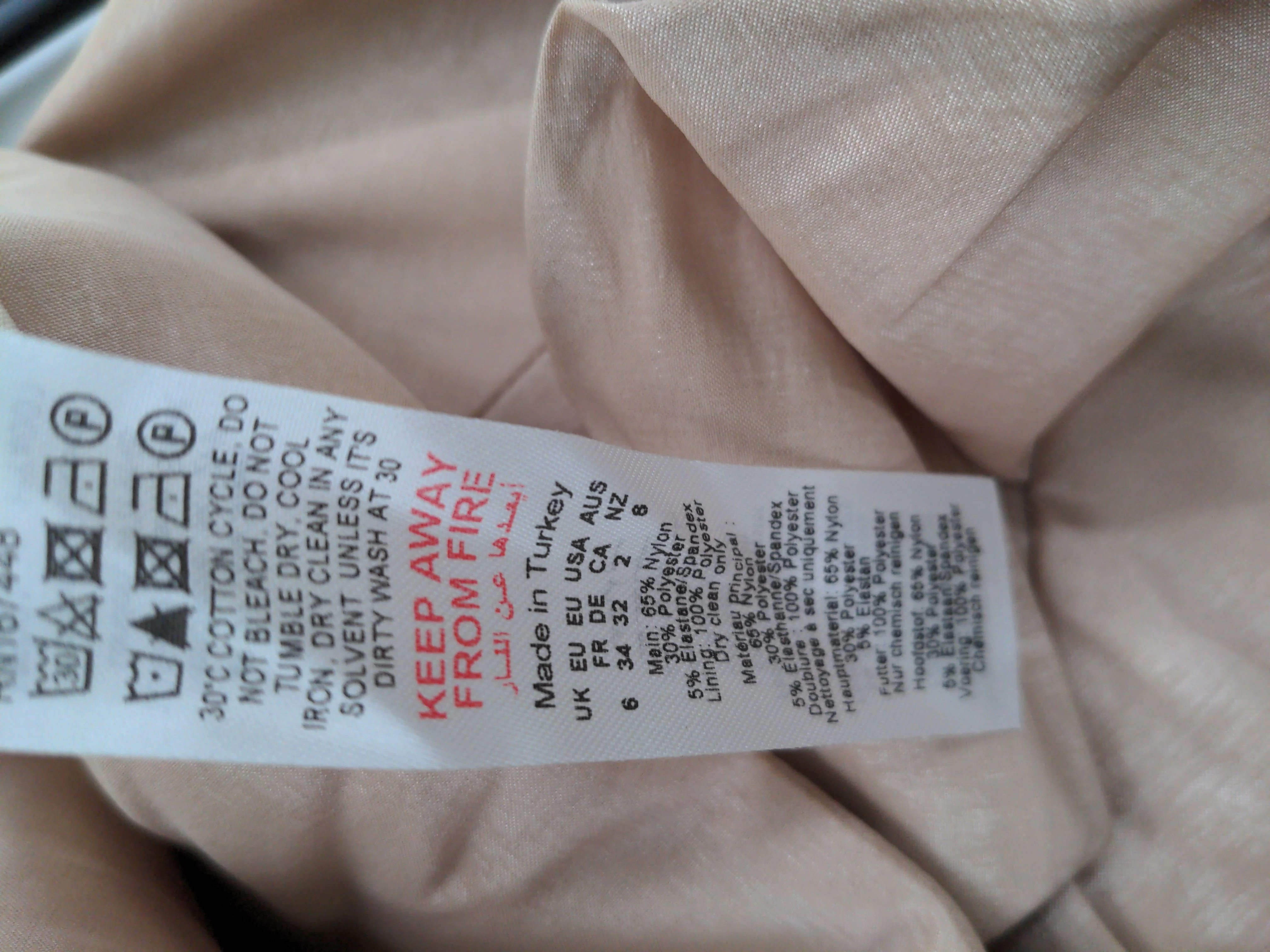Karen Millen Bodycon Midi Dress UK6 in Cream RRP £199 - Image 7