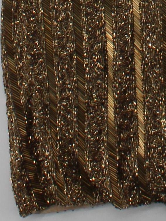Karen Millen Bodycon Midi Dress UK6 in Gold RRP £409 - Image 4