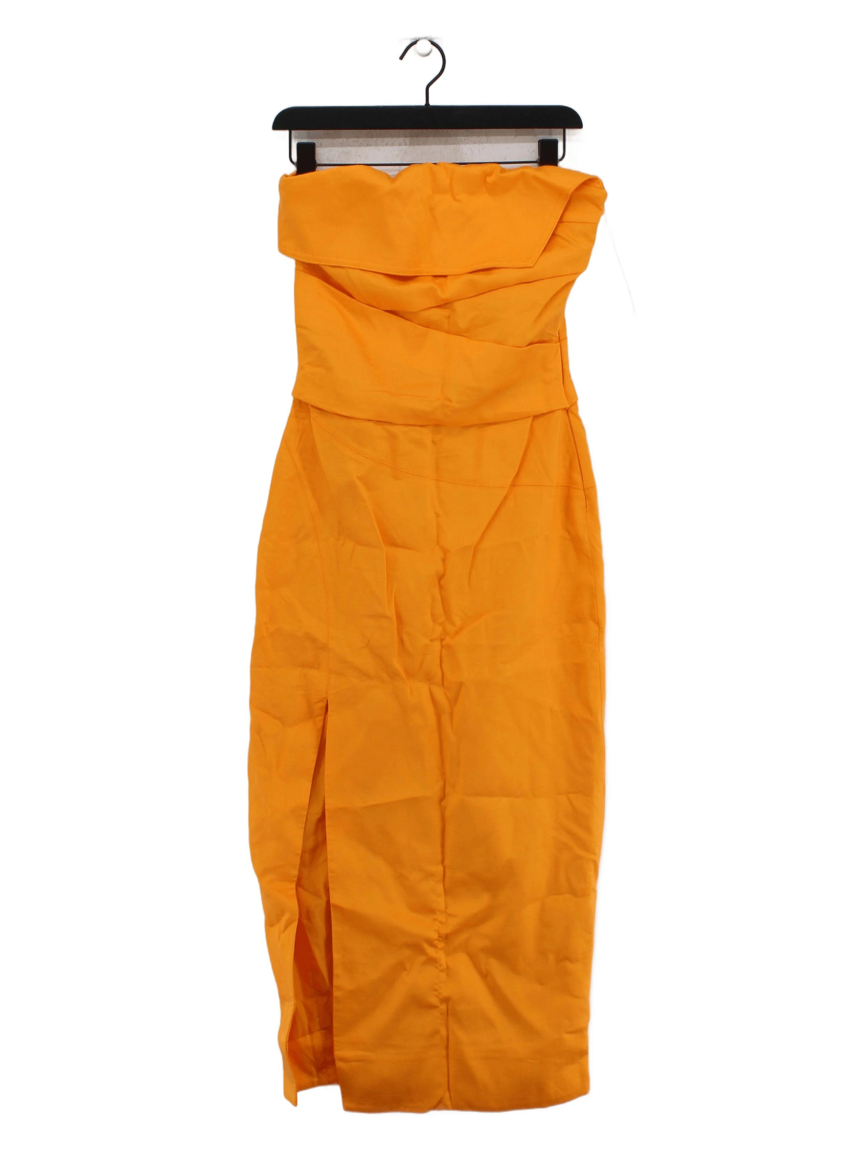 Karen Millen Bodycon Midi Dress UK6 in Orange RRP £219