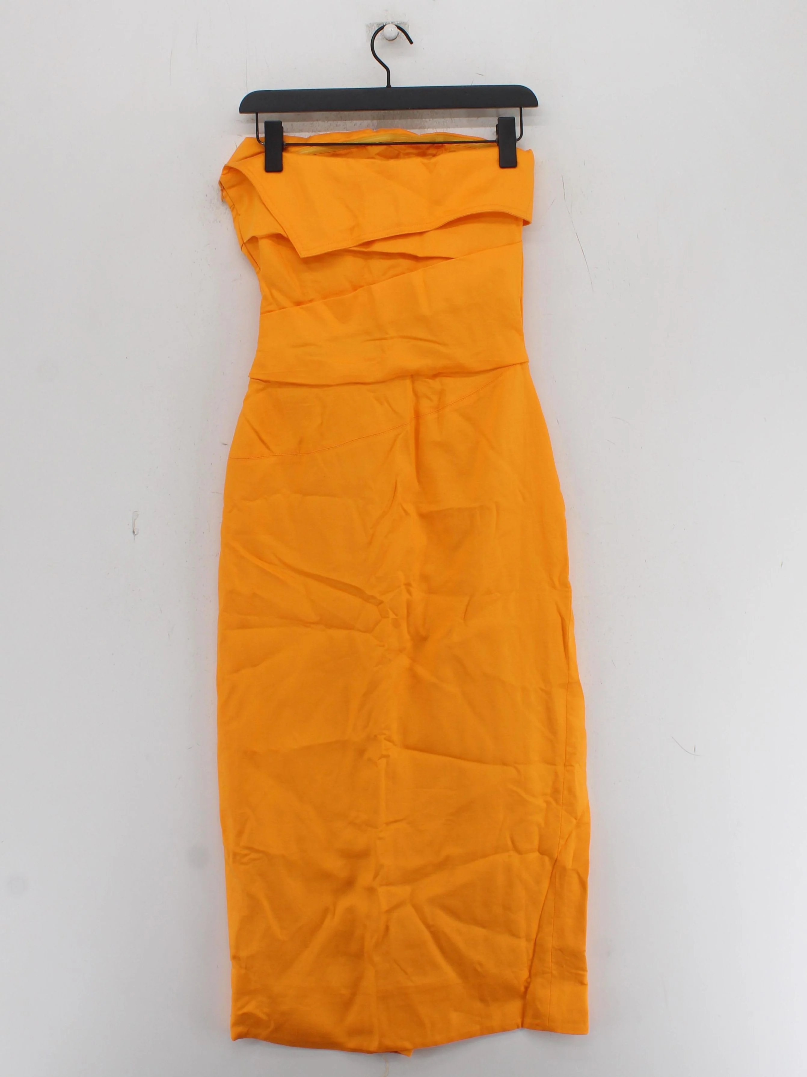 Karen Millen Bodycon Midi Dress UK6 in Orange RRP £219 - Image 2
