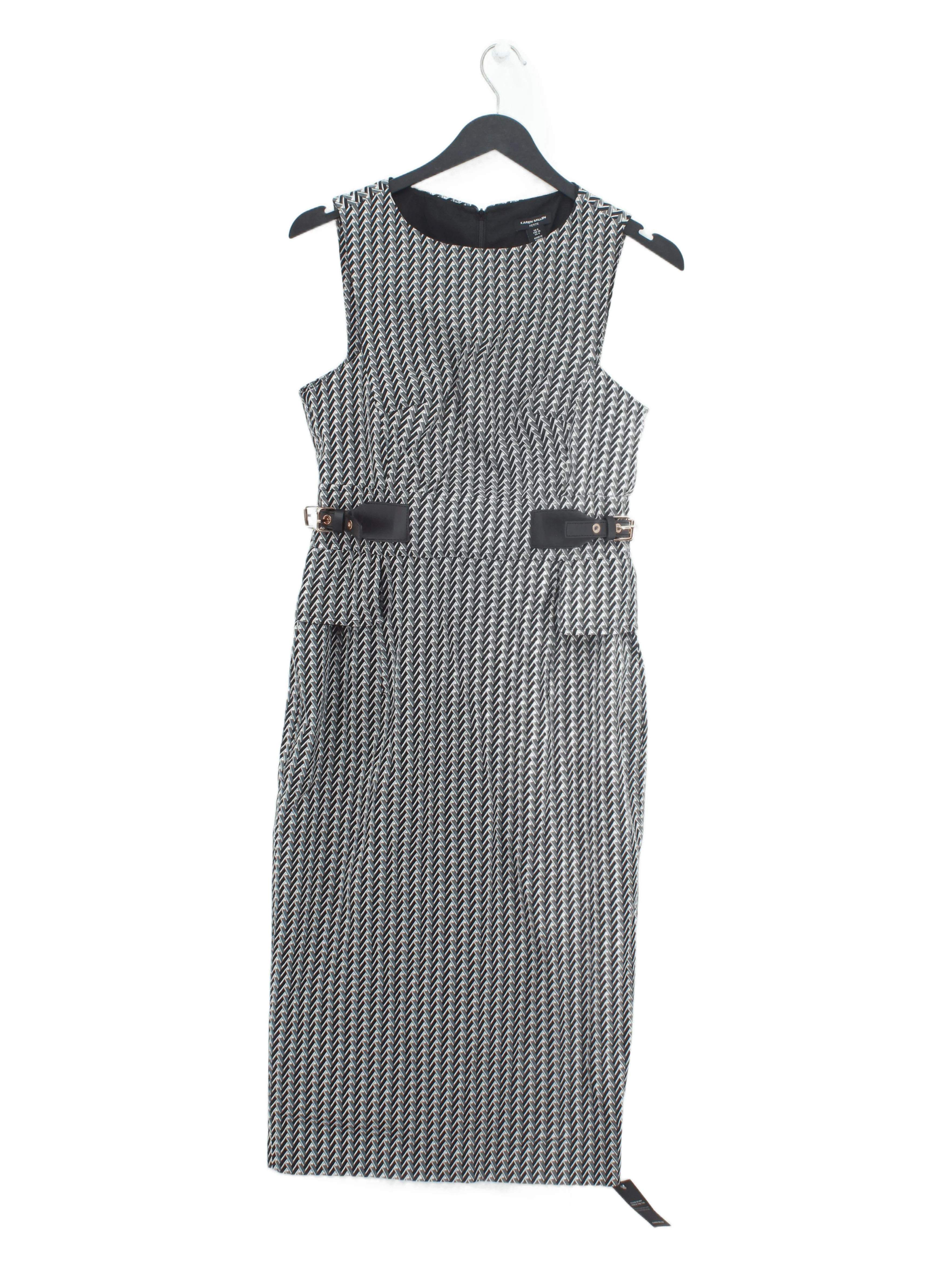 Karen Millen Bodycon Midi Dress UK8 in Black RRP £199
