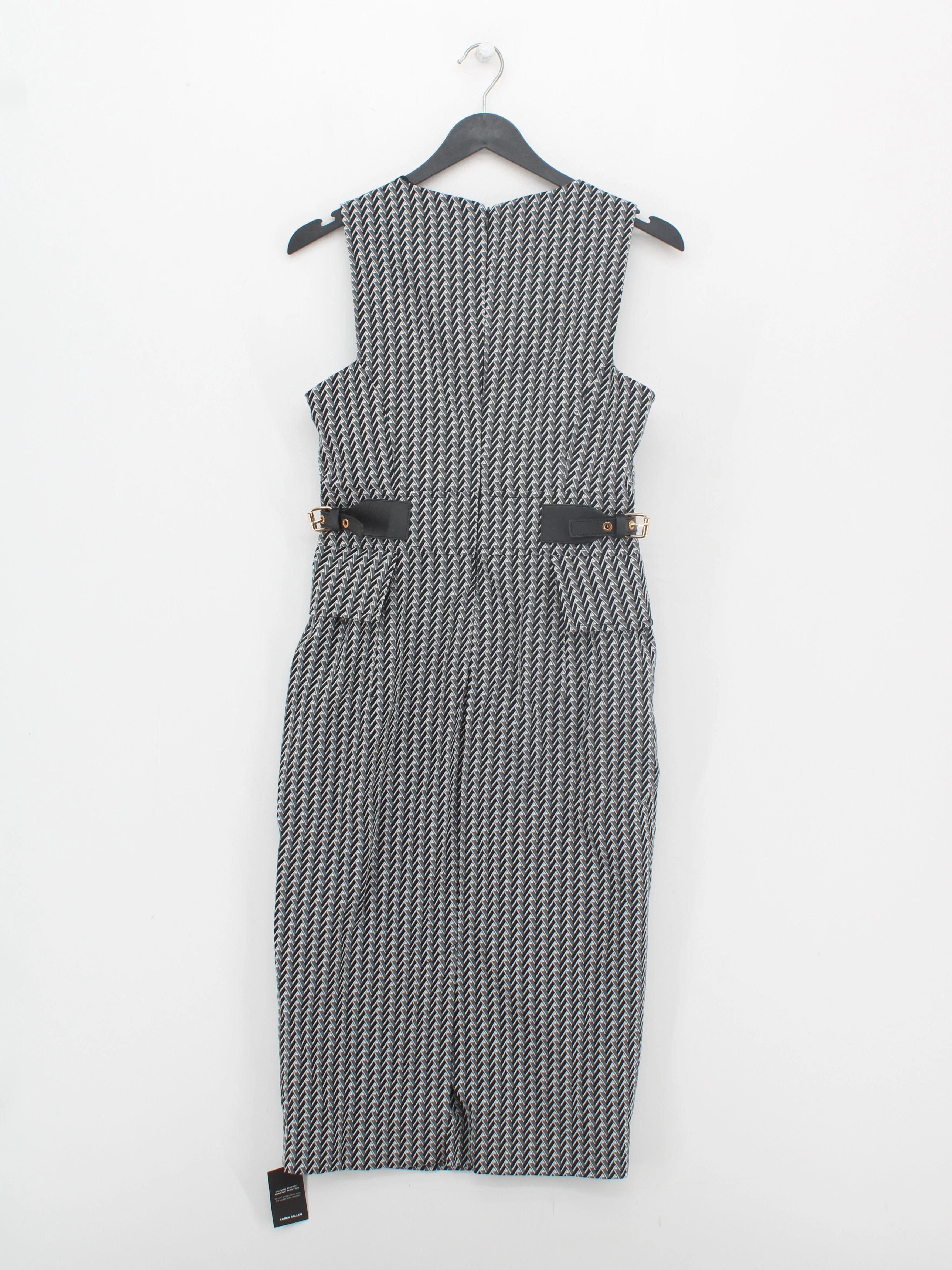 Karen Millen Bodycon Midi Dress UK8 in Black RRP £199 - Image 2