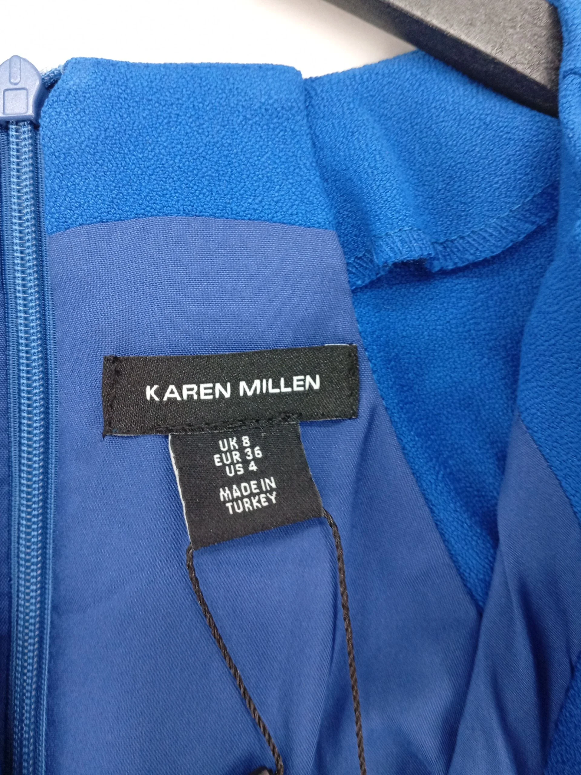 Karen Millen Bodycon Midi Dress UK8 in Blue RRP £199 - Image 6