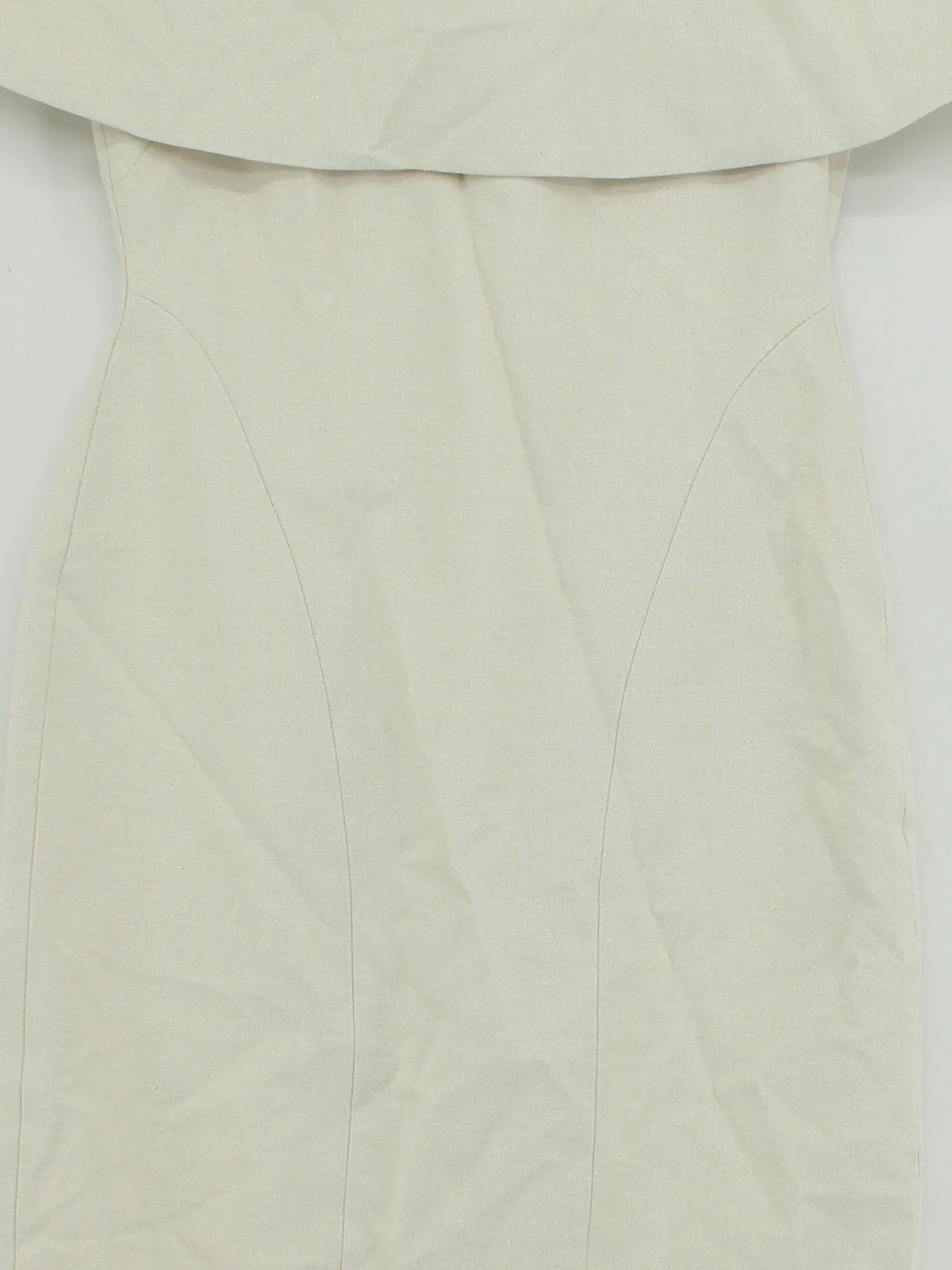 Karen Millen Bodycon Midi Dress UK8 in Cream RRP £219 - Image 3