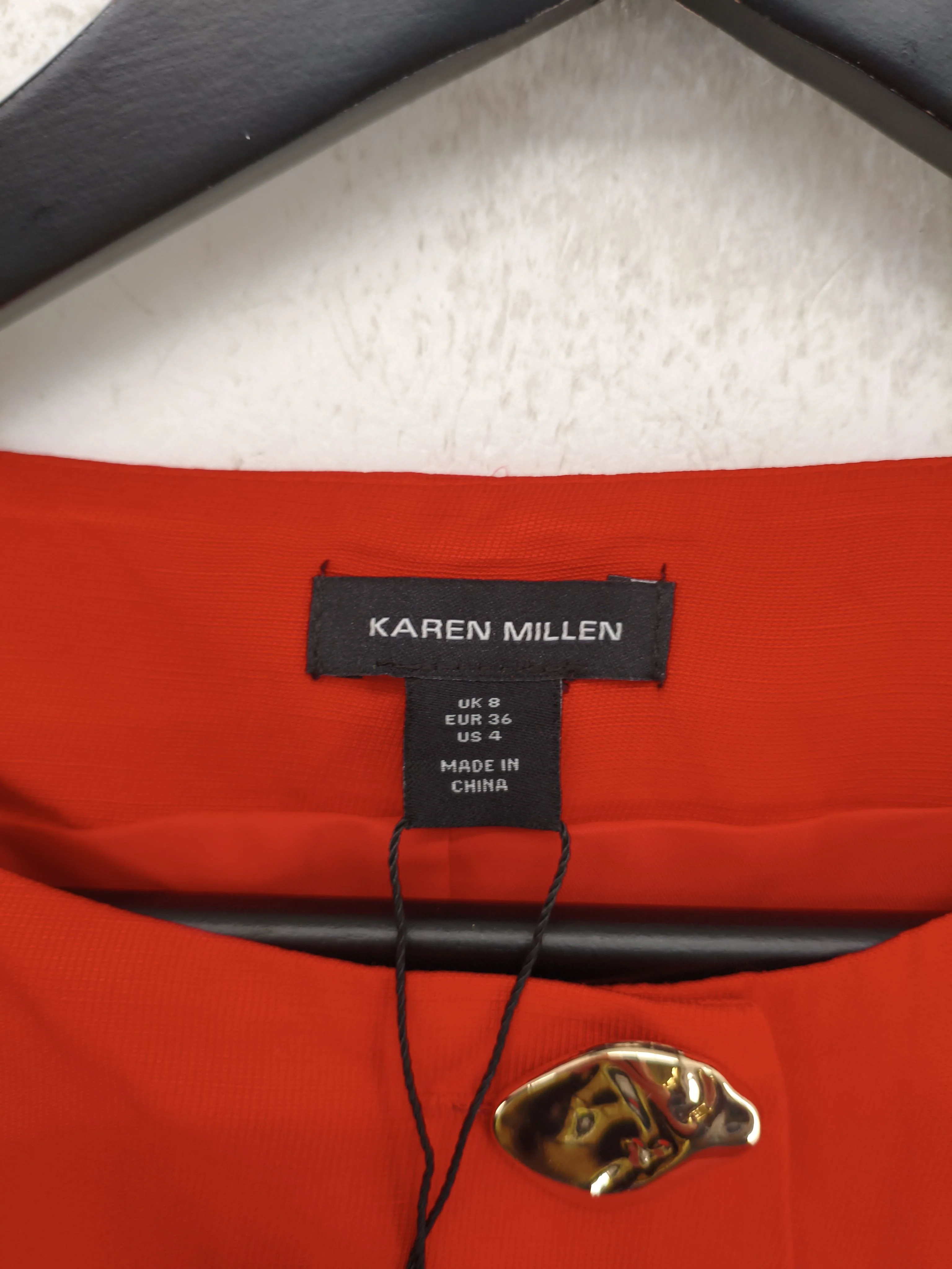 Karen Millen Bodycon Midi Dress UK8 in Red RRP £199 - Image 6
