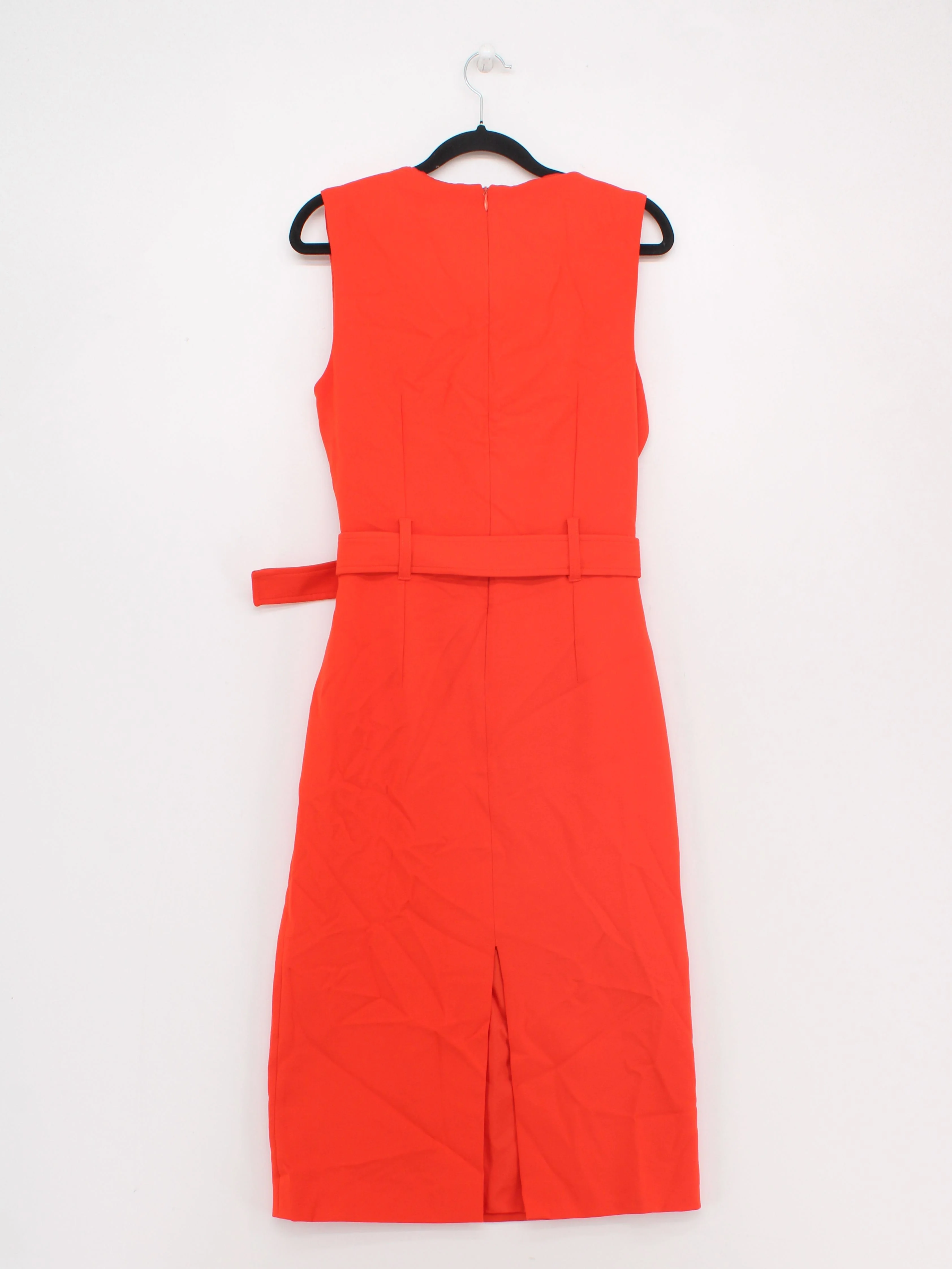 Karen Millen Bodycon Midi Dress UK8 in Red RRP £199 - Image 2
