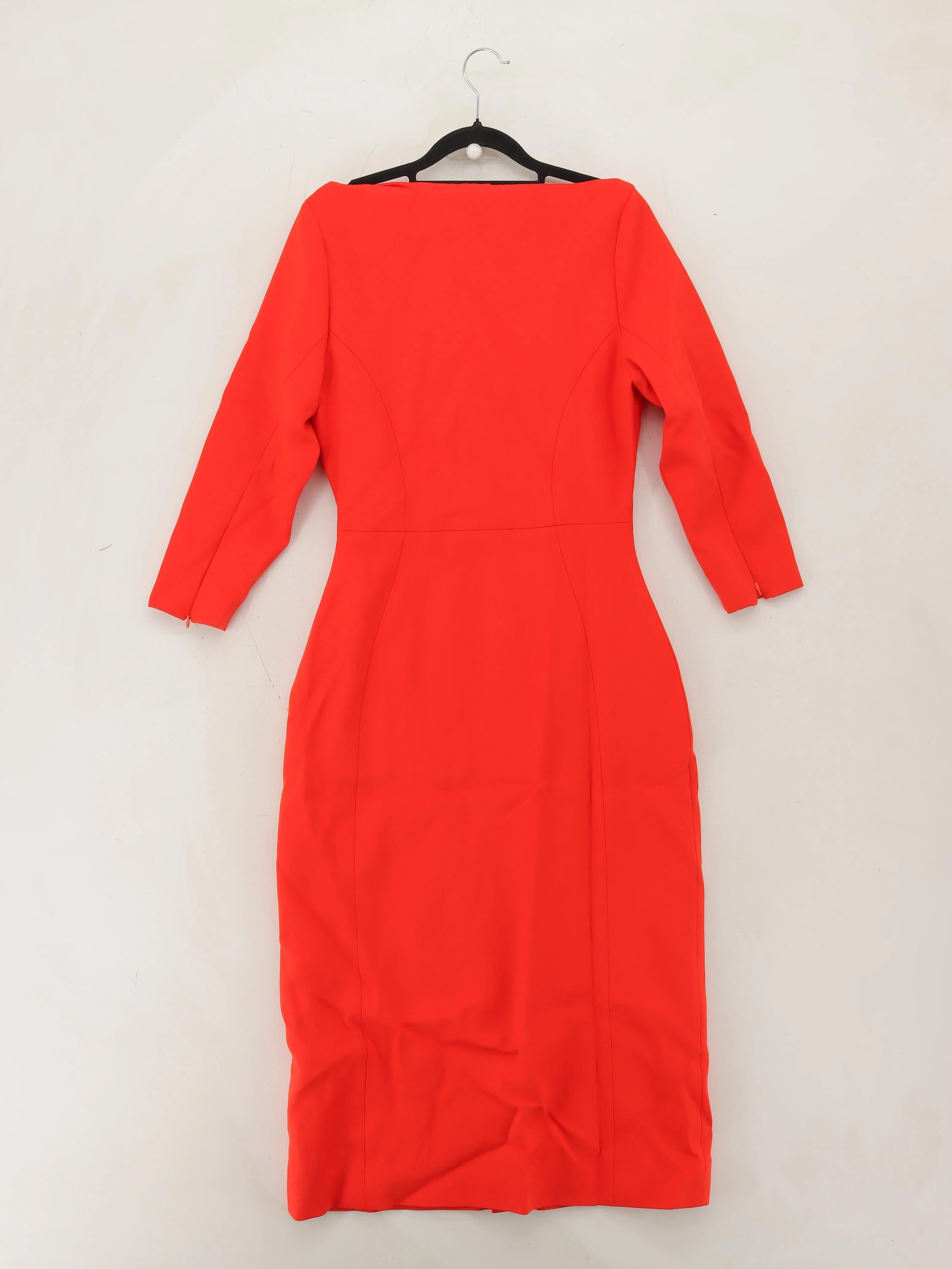 Karen Millen Bodycon Midi Dress UK8 in Red RRP £229 - Image 2