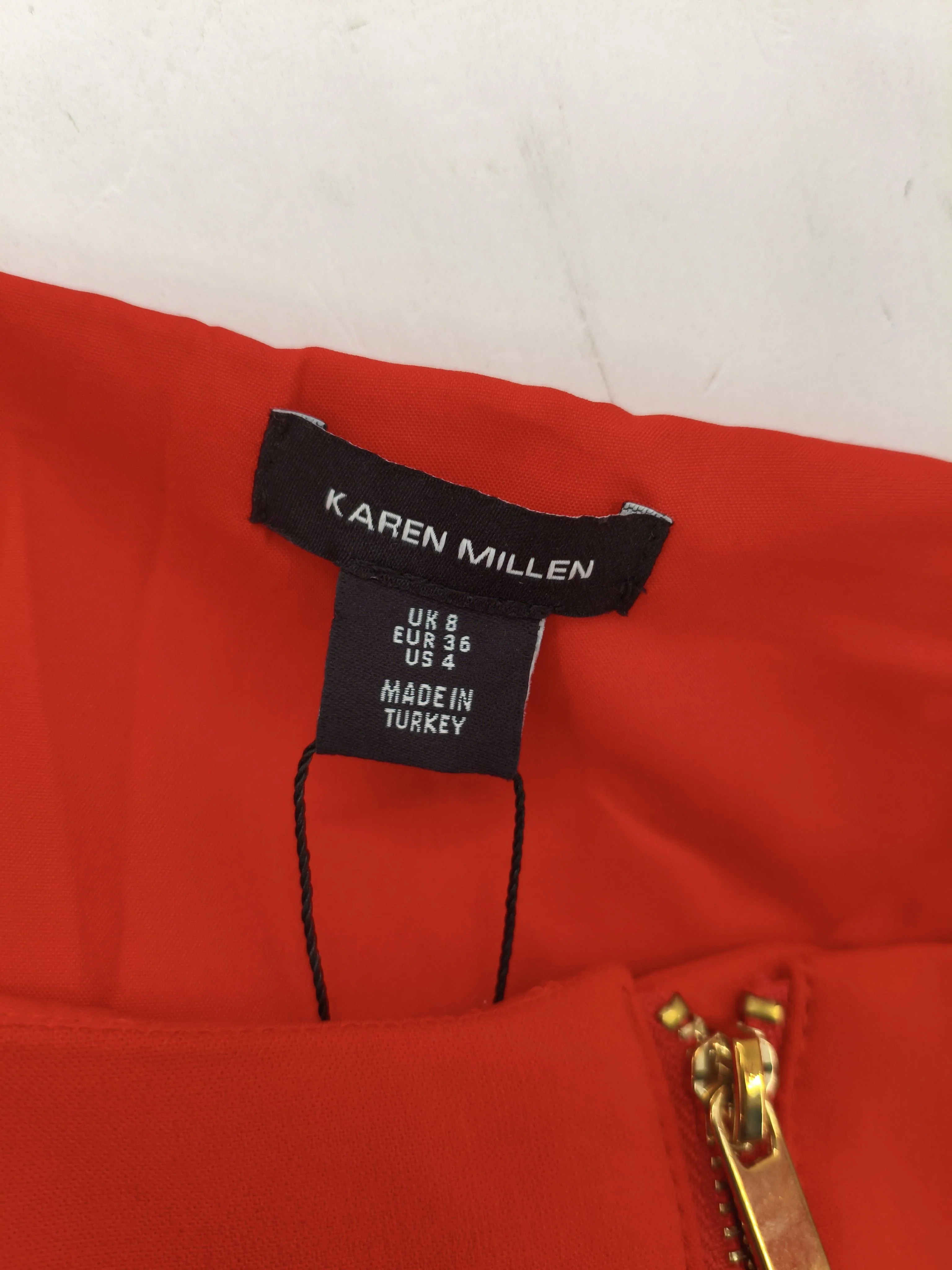 Karen Millen Bodycon Midi Dress UK8 in Red RRP £229 - Image 5