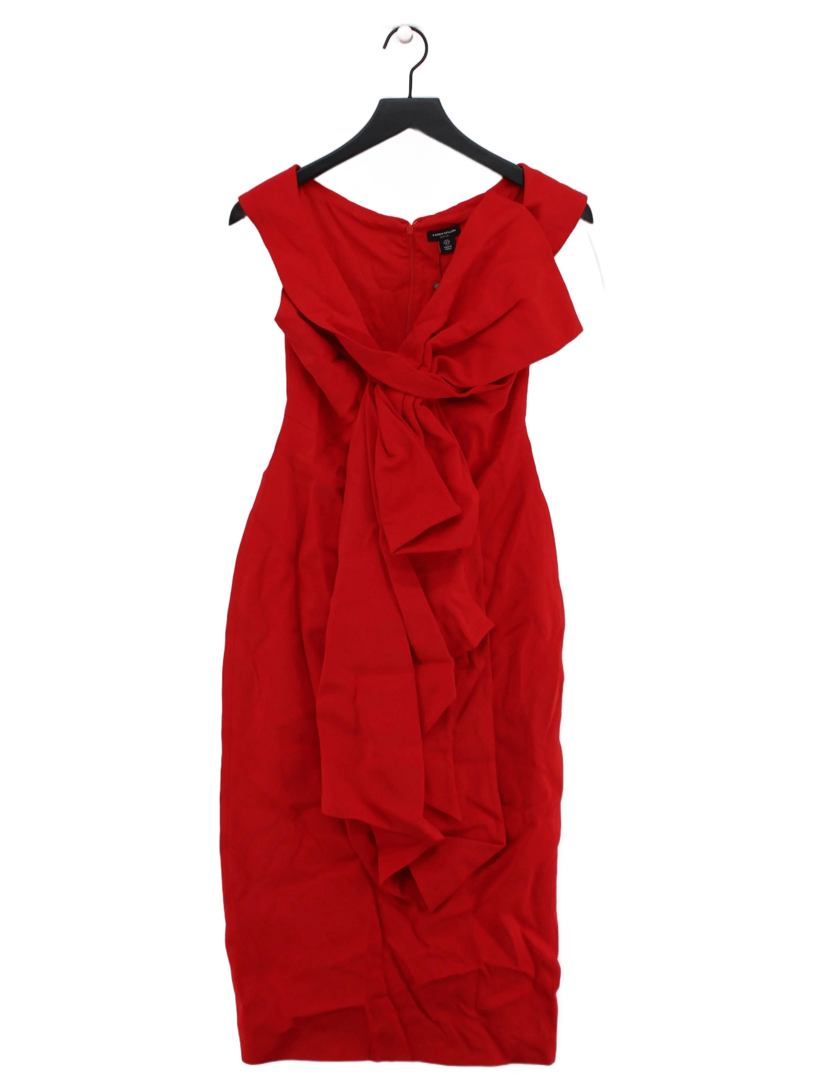 Karen Millen Bodycon Midi Dress UK8 in Red RRP £299