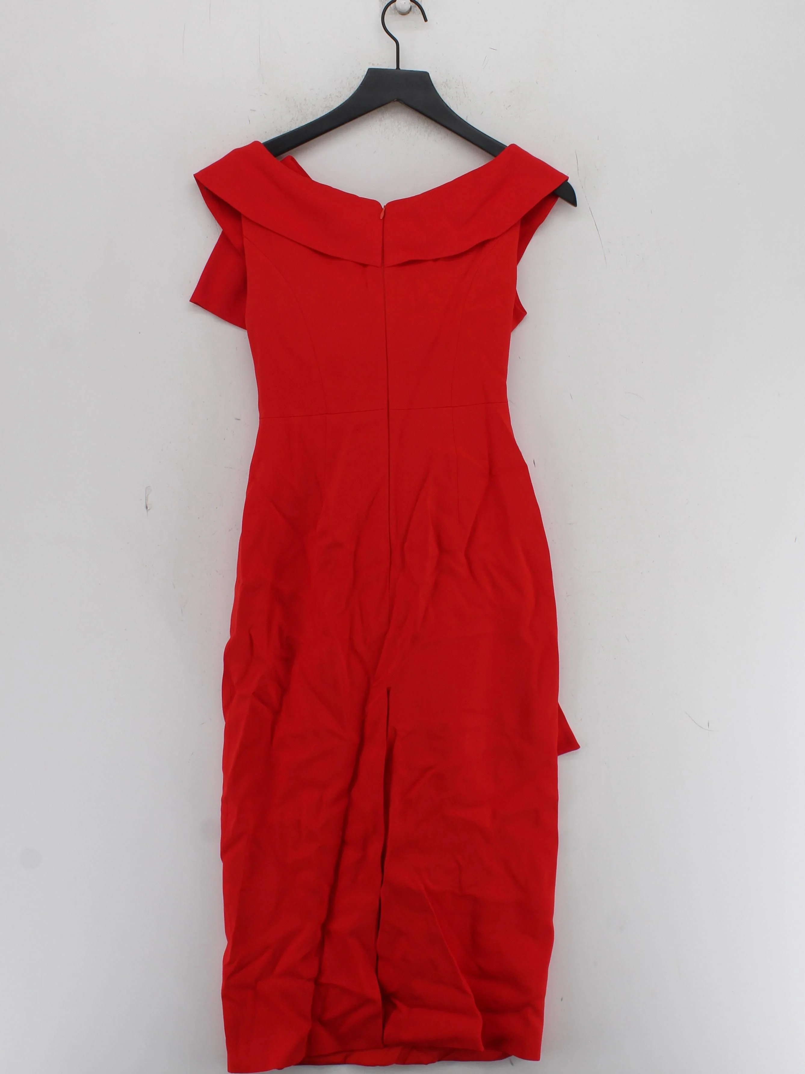 Karen Millen Bodycon Midi Dress UK8 in Red RRP £299 - Image 2